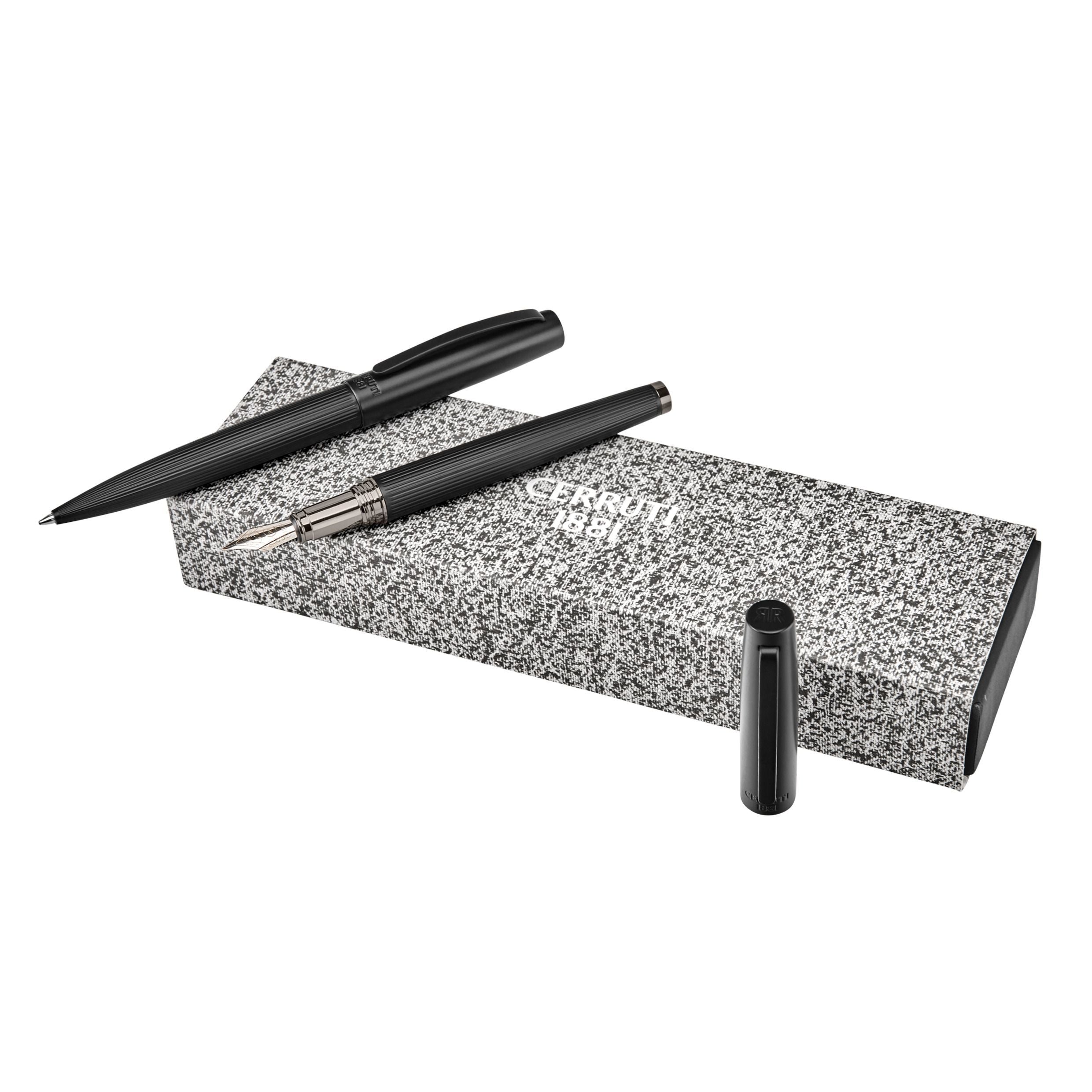 Set Jefferson Black (Ballpoint Pen & Fountain Pen)