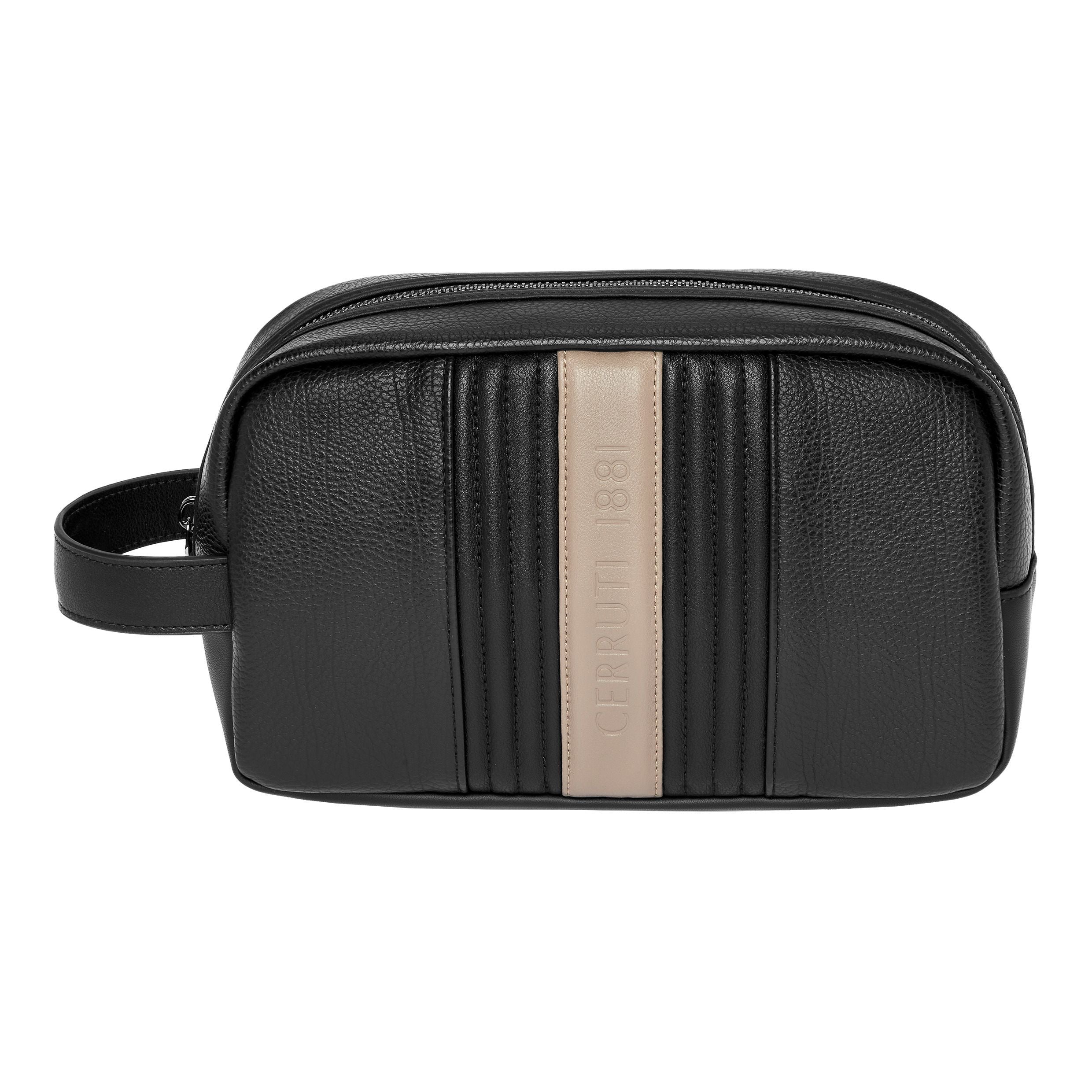 Cosmetic-Case Delano Taupe & Black