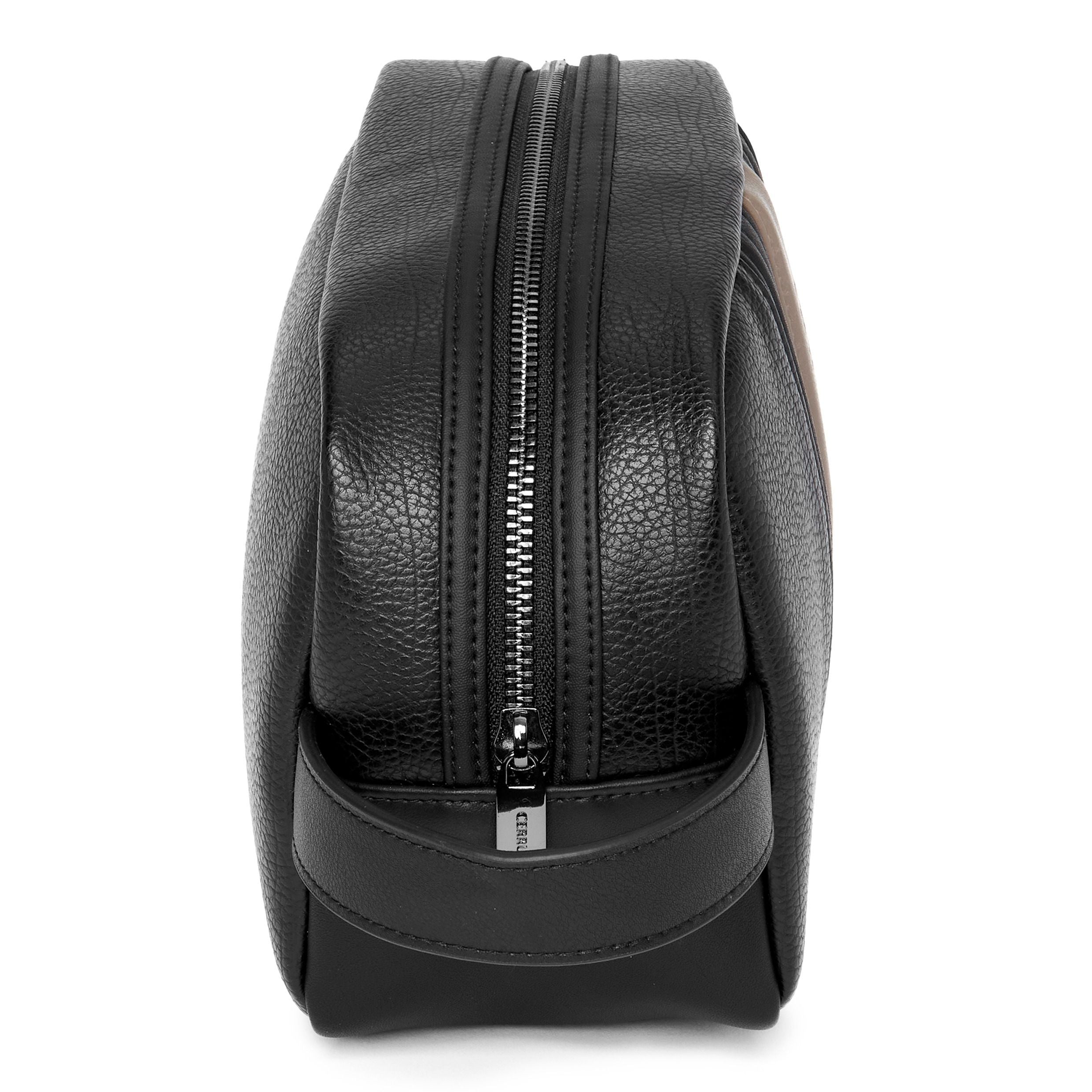 Cosmetic-Case Delano Taupe & Black
