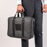 Document Bag Logomania Grey