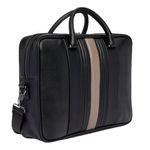 Document Bag Delano Taupe & Black
