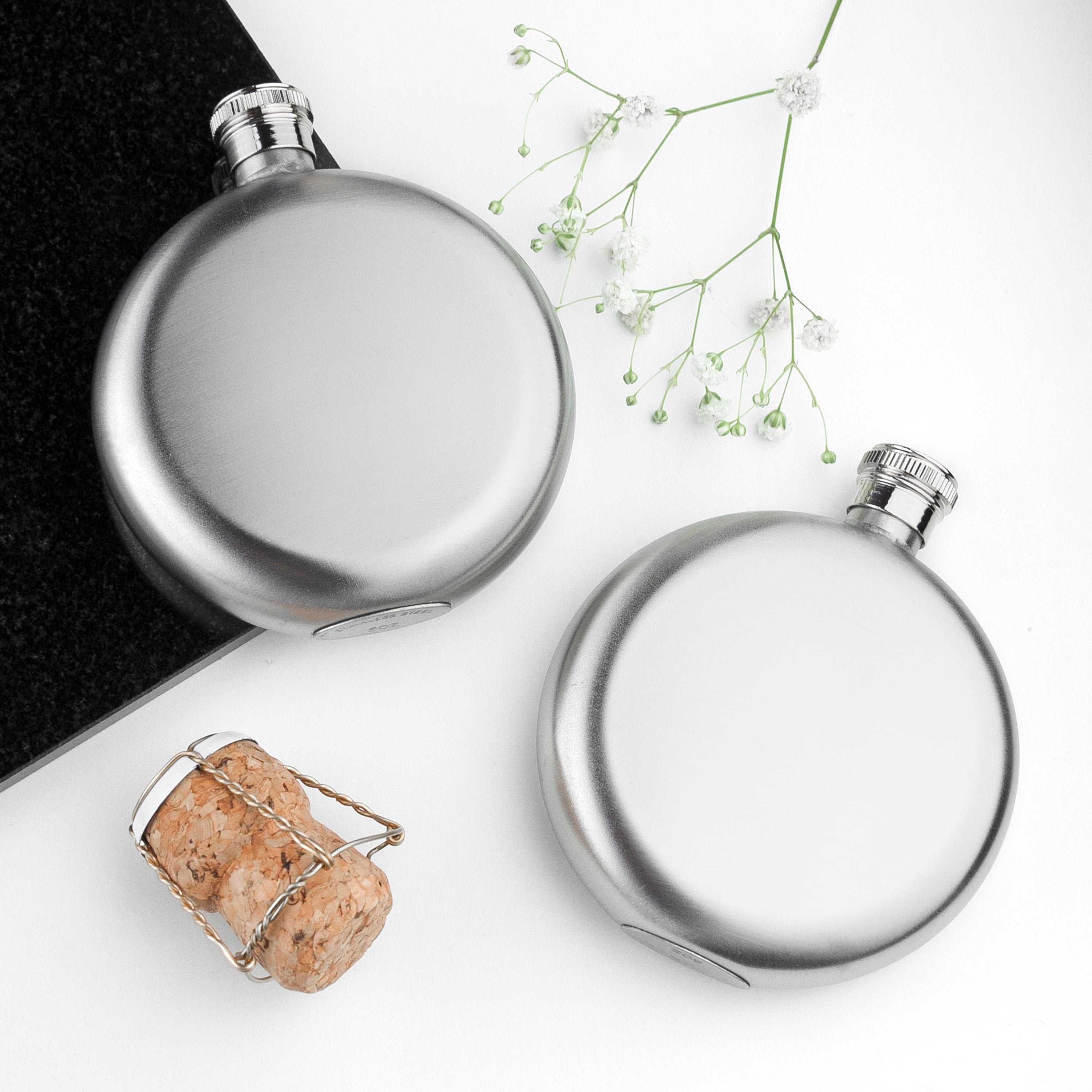 5oz Round Hip Flask