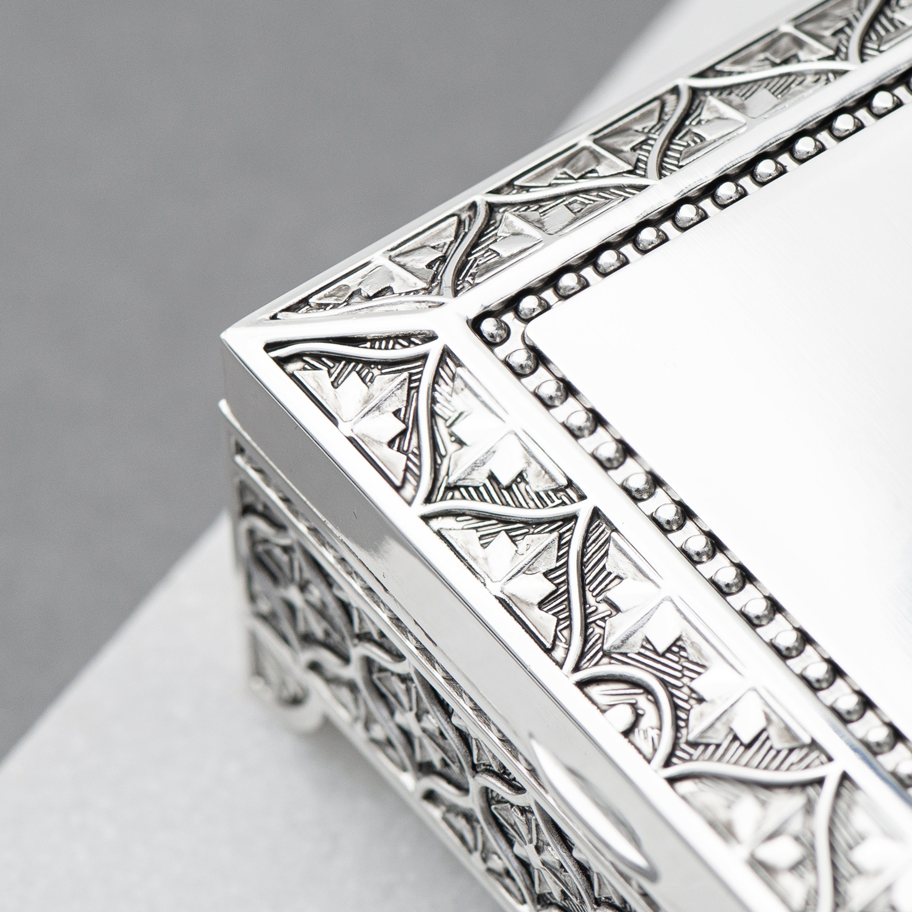 Silver Plated Ornate Trinket Box