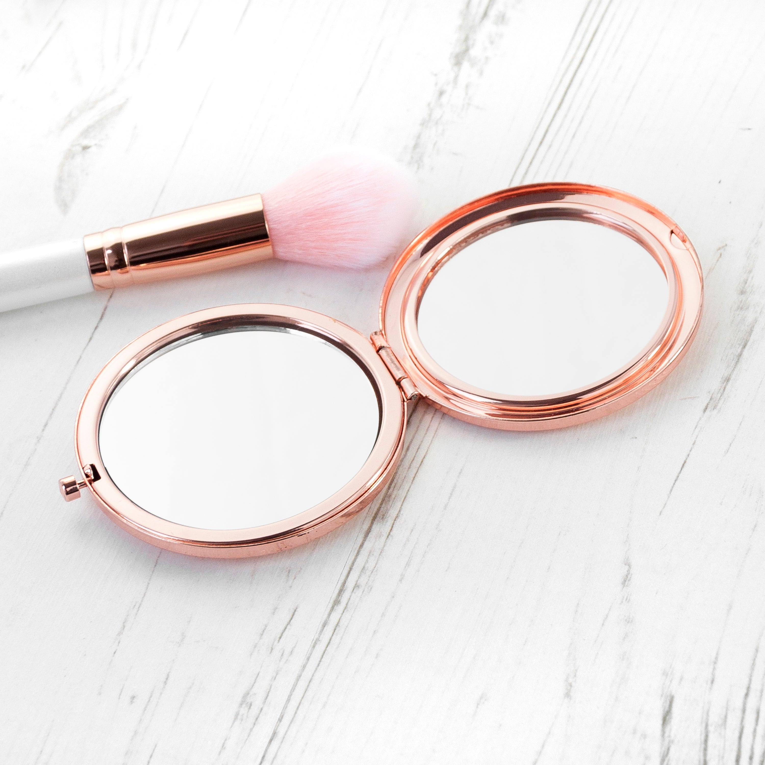Compact Round Face Mirror