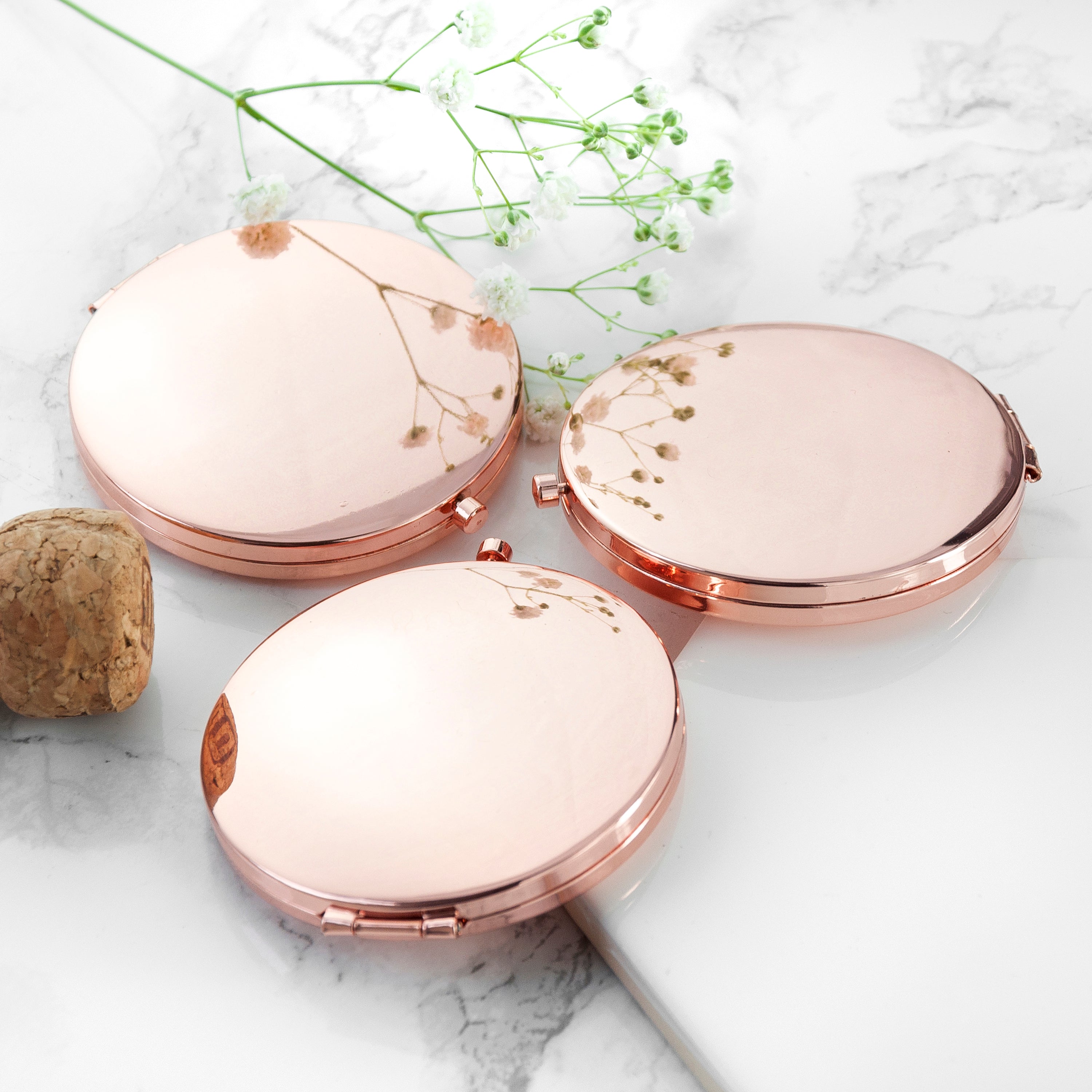 Compact Round Face Mirror