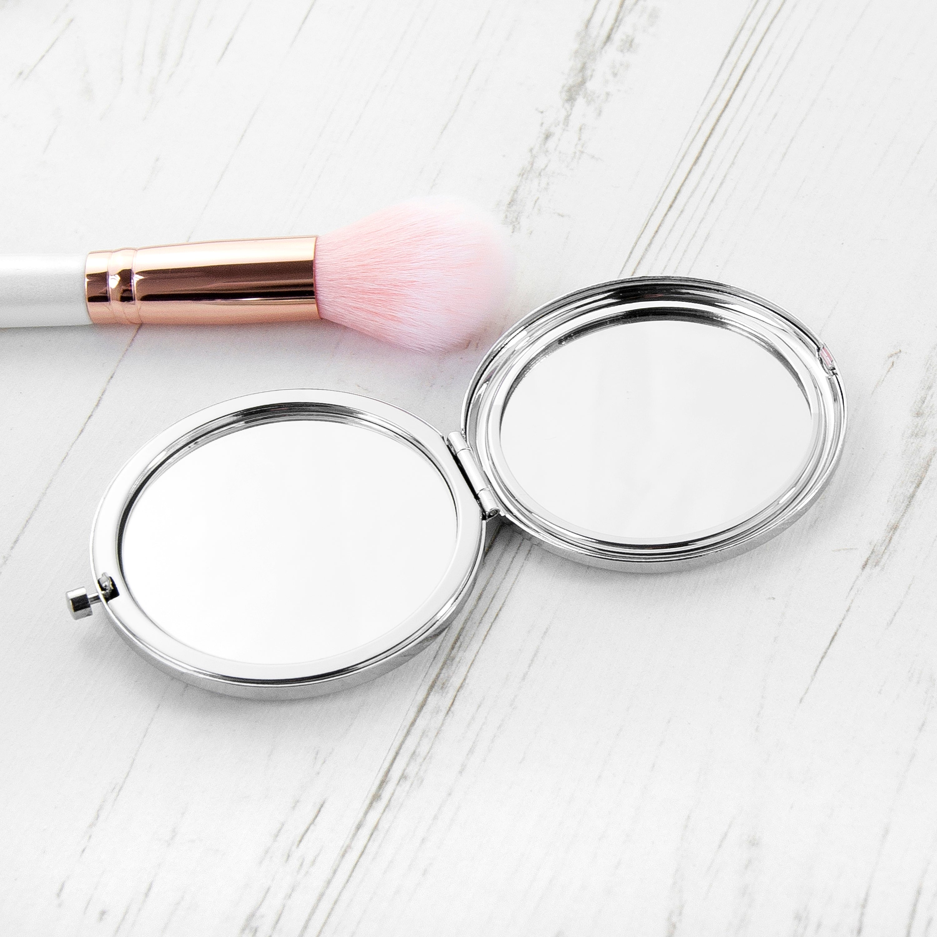 Compact Round Face Mirror