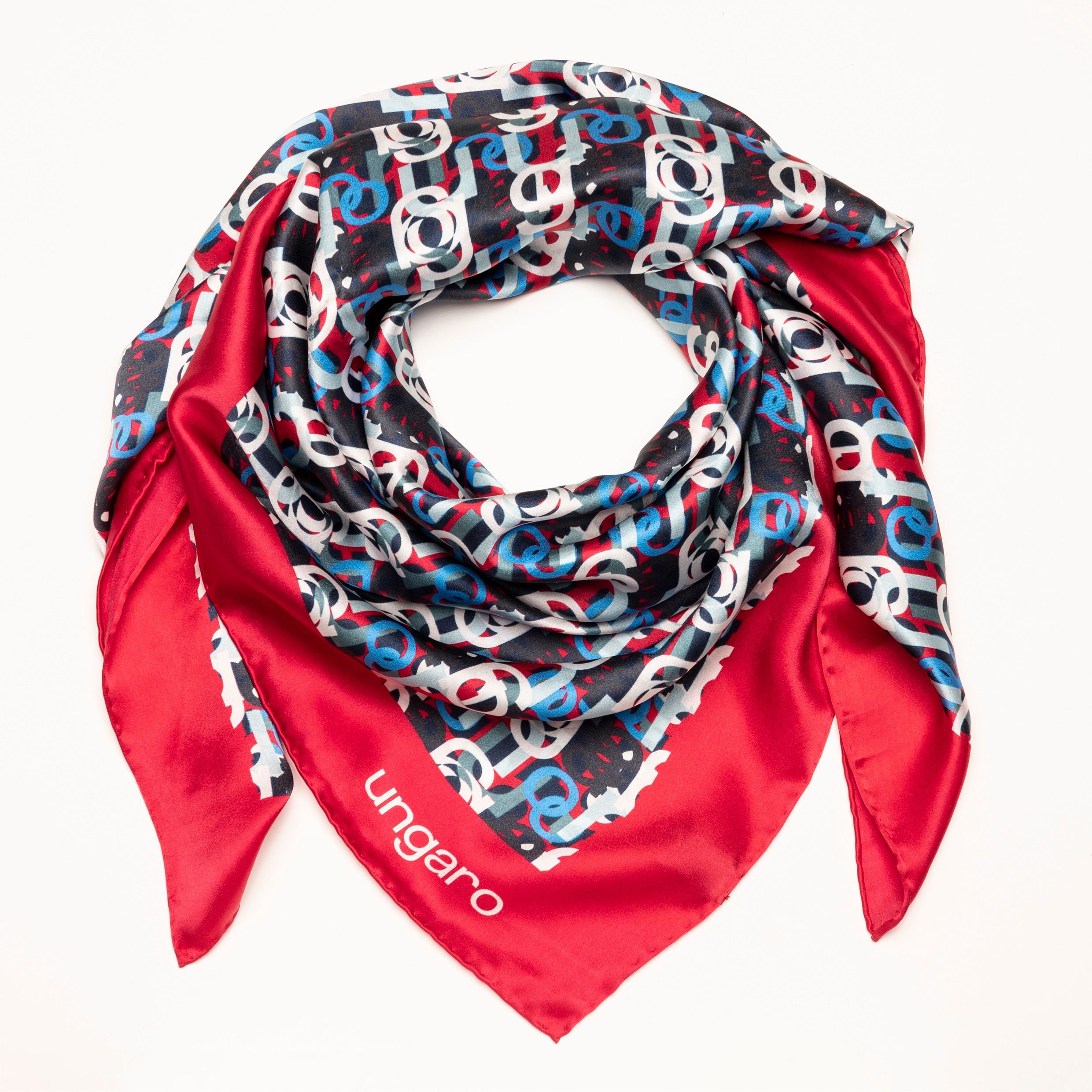 Silk Scarf Umberta Red