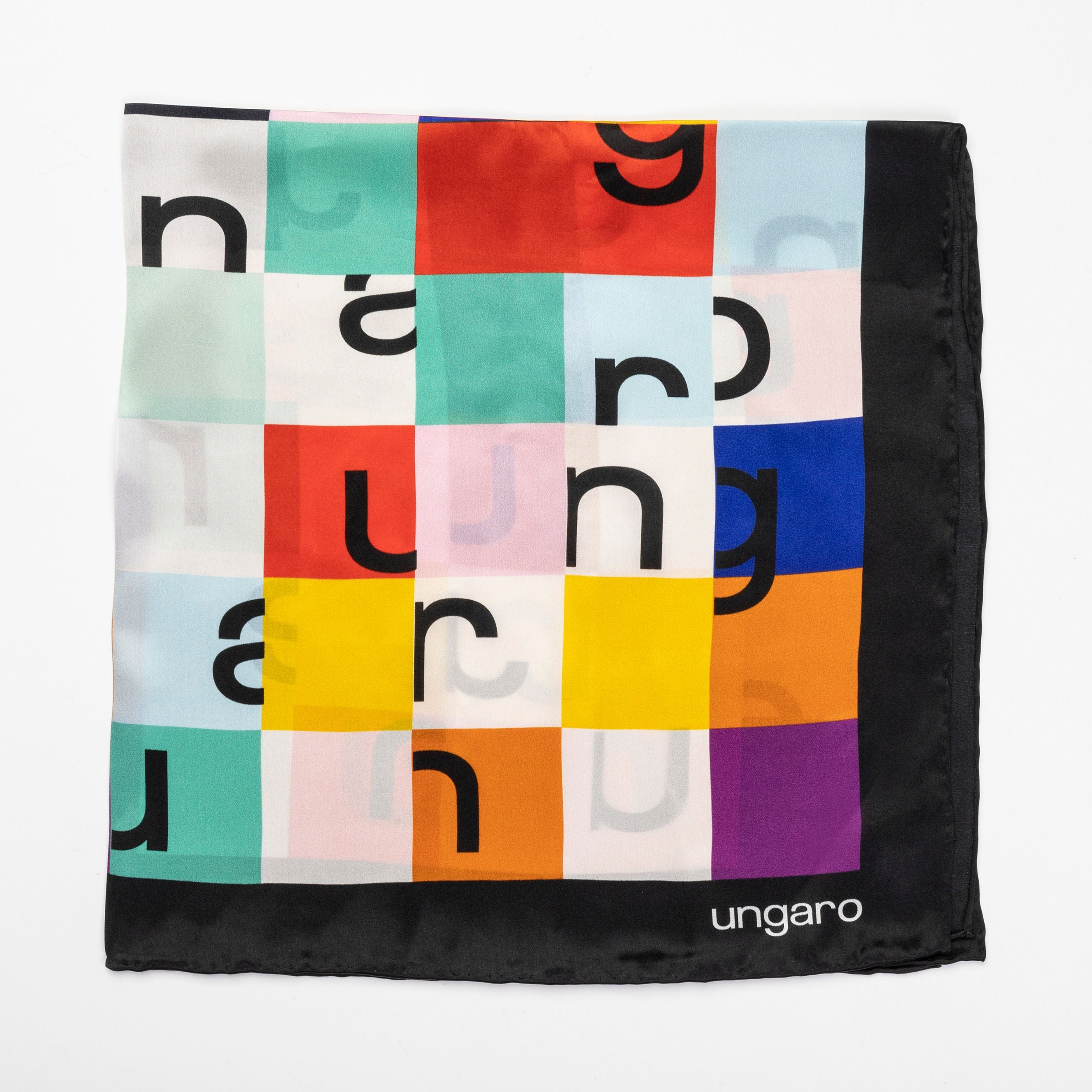 Silk Scarf Ada Black/Multi