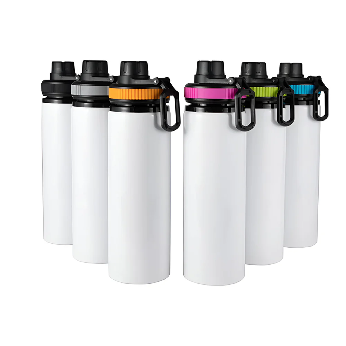 850ml Aluminium Proventurer Water Bottle with Coloured Lid