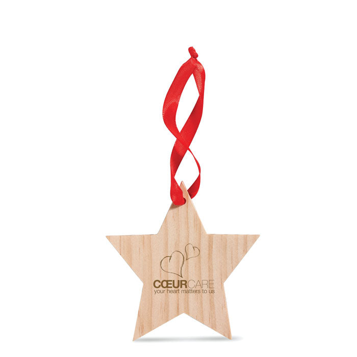 Star Shaped Wooden Christmas Decoration