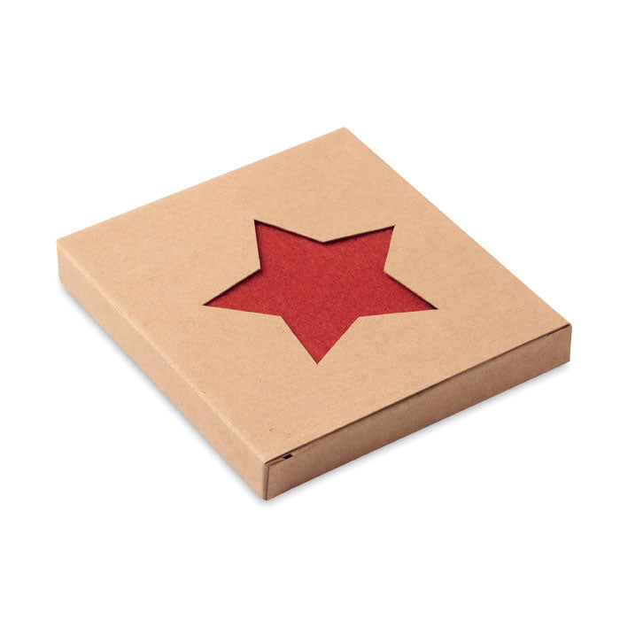 Star Shaped Felt Coaster Set