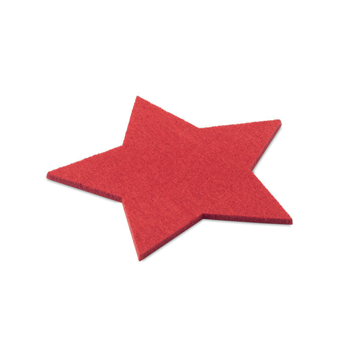 Star Shaped Felt Coaster Set
