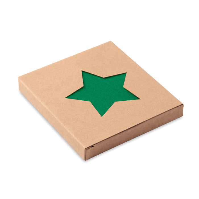 Star Shaped Felt Coaster Set