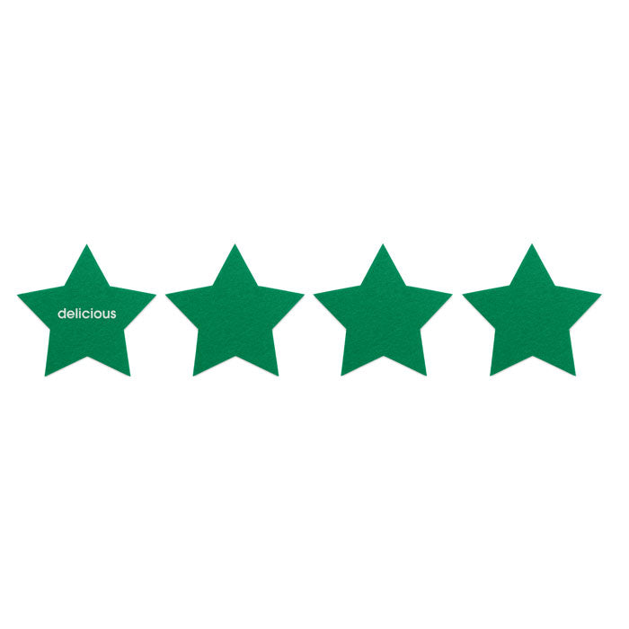 Star Shaped Felt Coaster Set