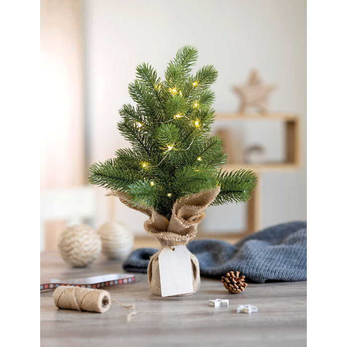 Mini Artificial Christmas Tree with Lights