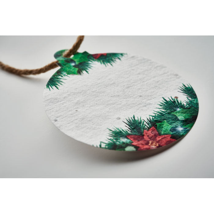 Seed Paper Christmas Ornament