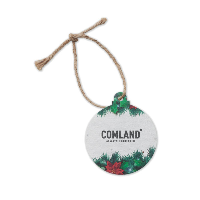 Seed Paper Christmas Ornament