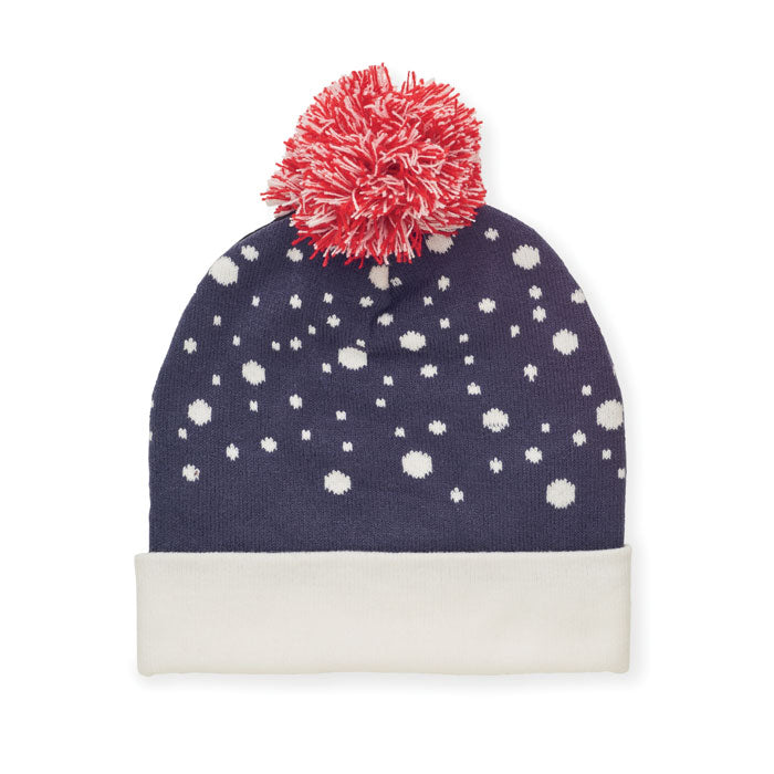 Festive Pattern Knitted Beanie