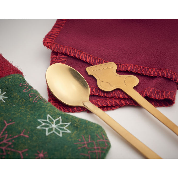 Christmas Cutlery Set in Stocking