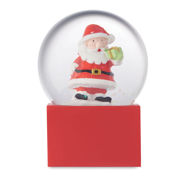 Santa Claus Glass Snow Globe Ornament