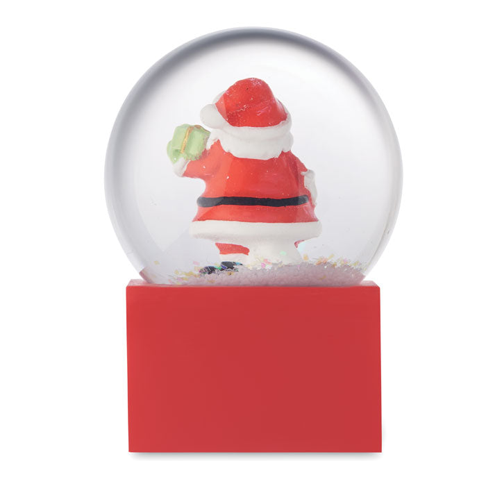 Santa Claus Glass Snow Globe Ornament