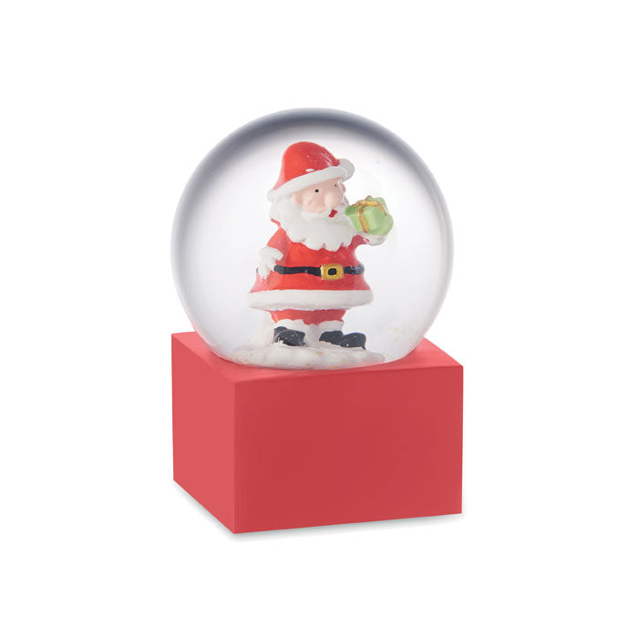 Santa Claus Glass Snow Globe Ornament