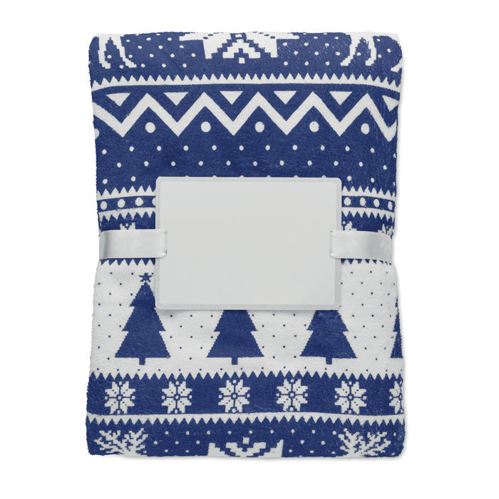 Fleece Blanket with Festive Pattern