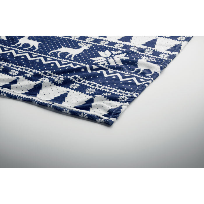 Fleece Blanket with Festive Pattern