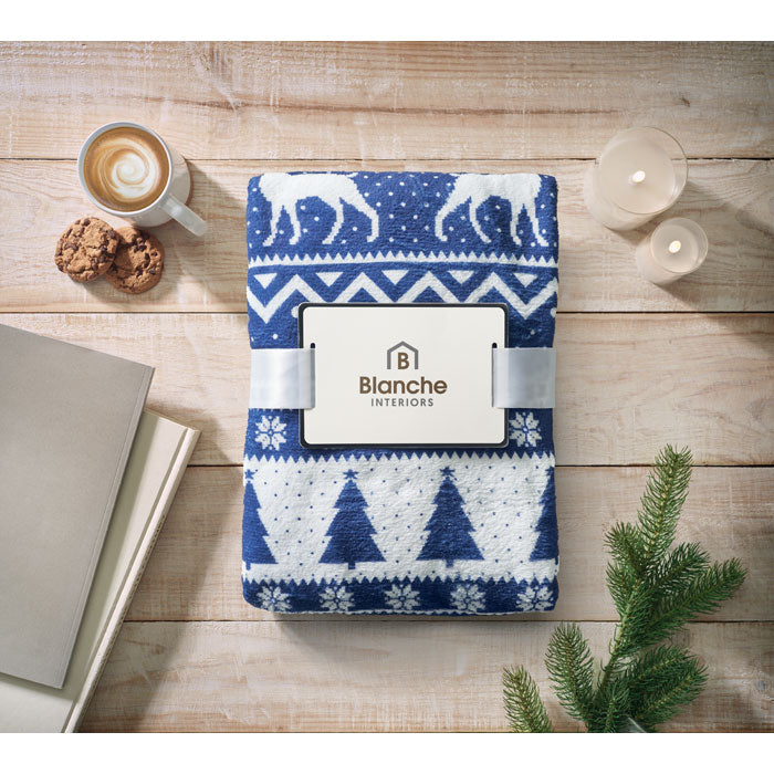 Fleece Blanket with Winter Pattern