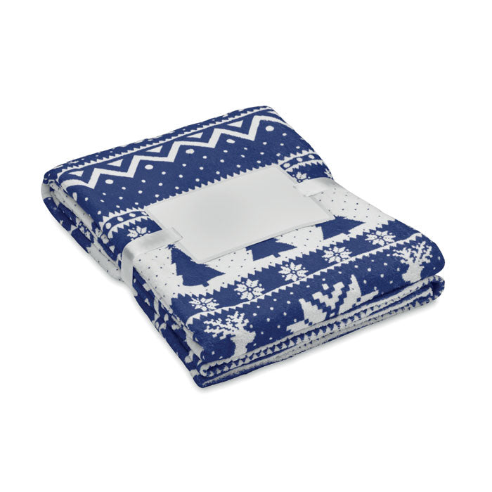 Fleece Blanket with Festive Pattern