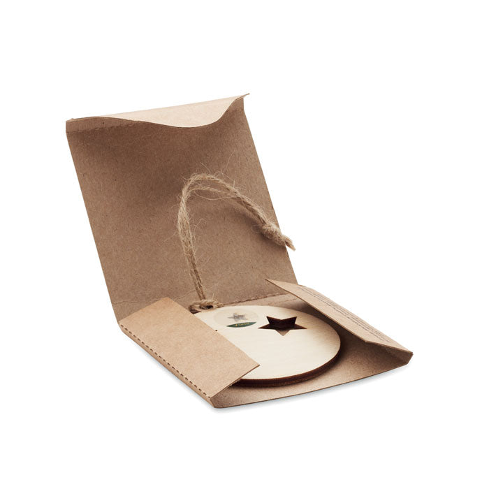 Wooden Bauble Christmas Decoration