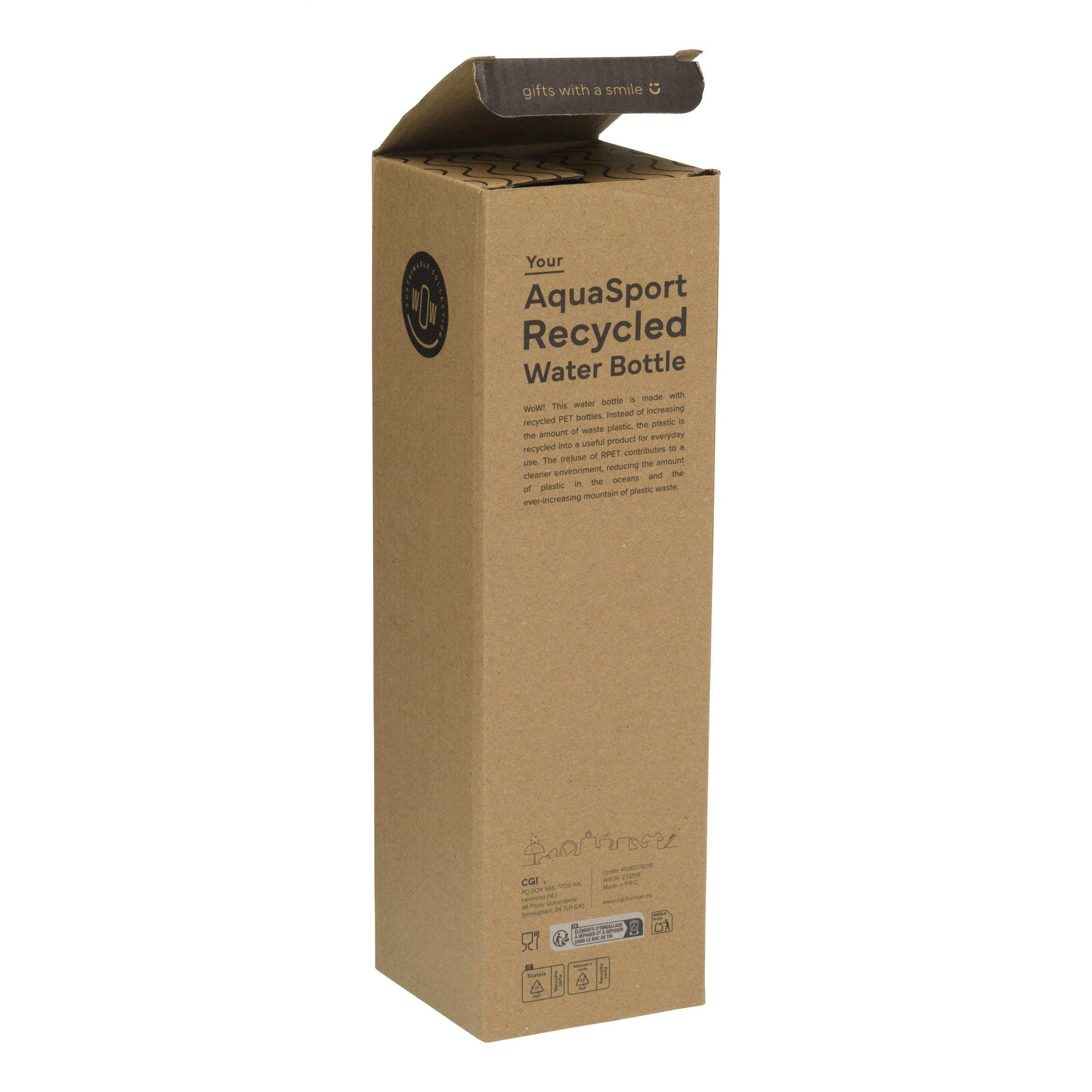 Aquasport Rcs Recycled Water Bottle 1 L