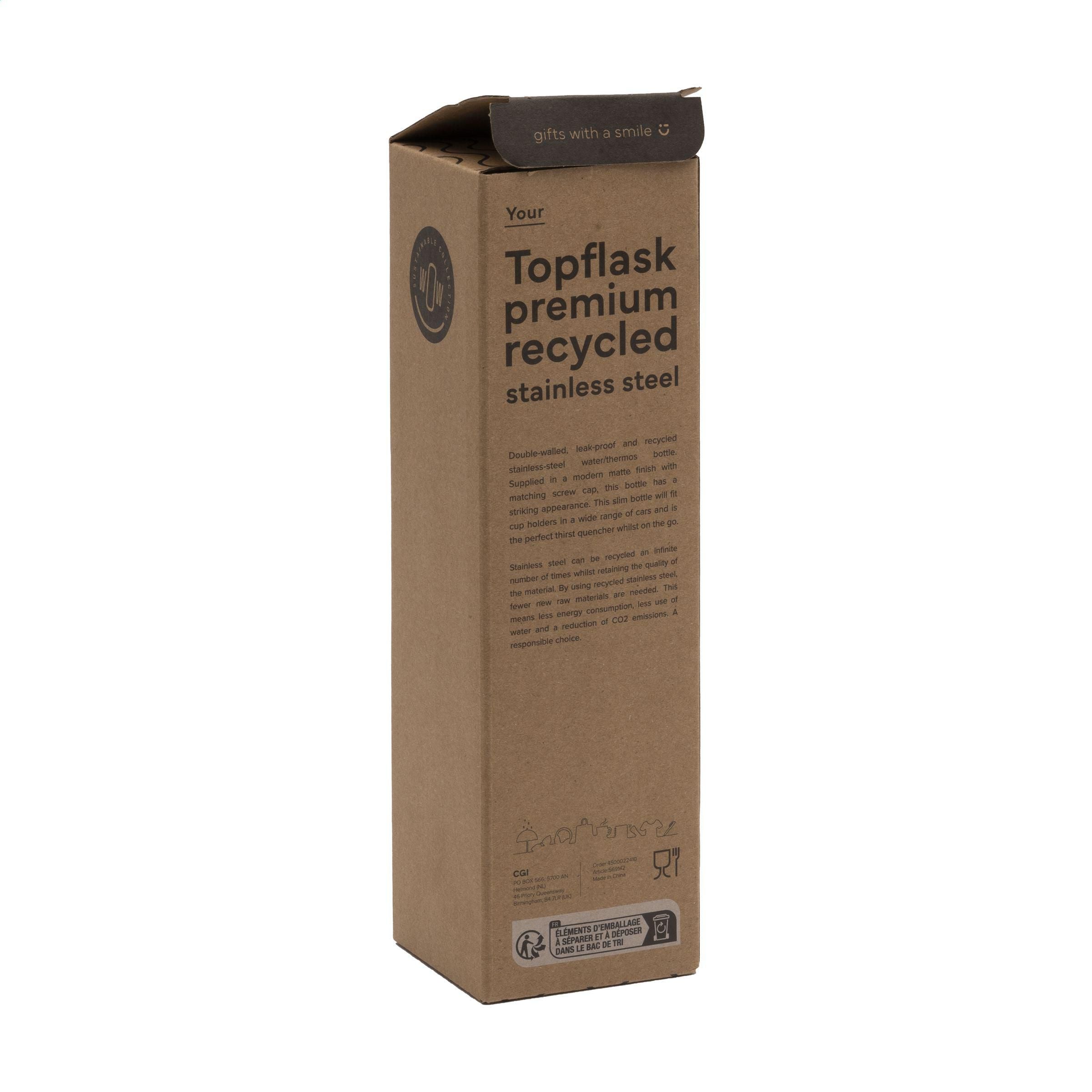 Topflask Premium Rcs Recycled Steel 500 Ml
