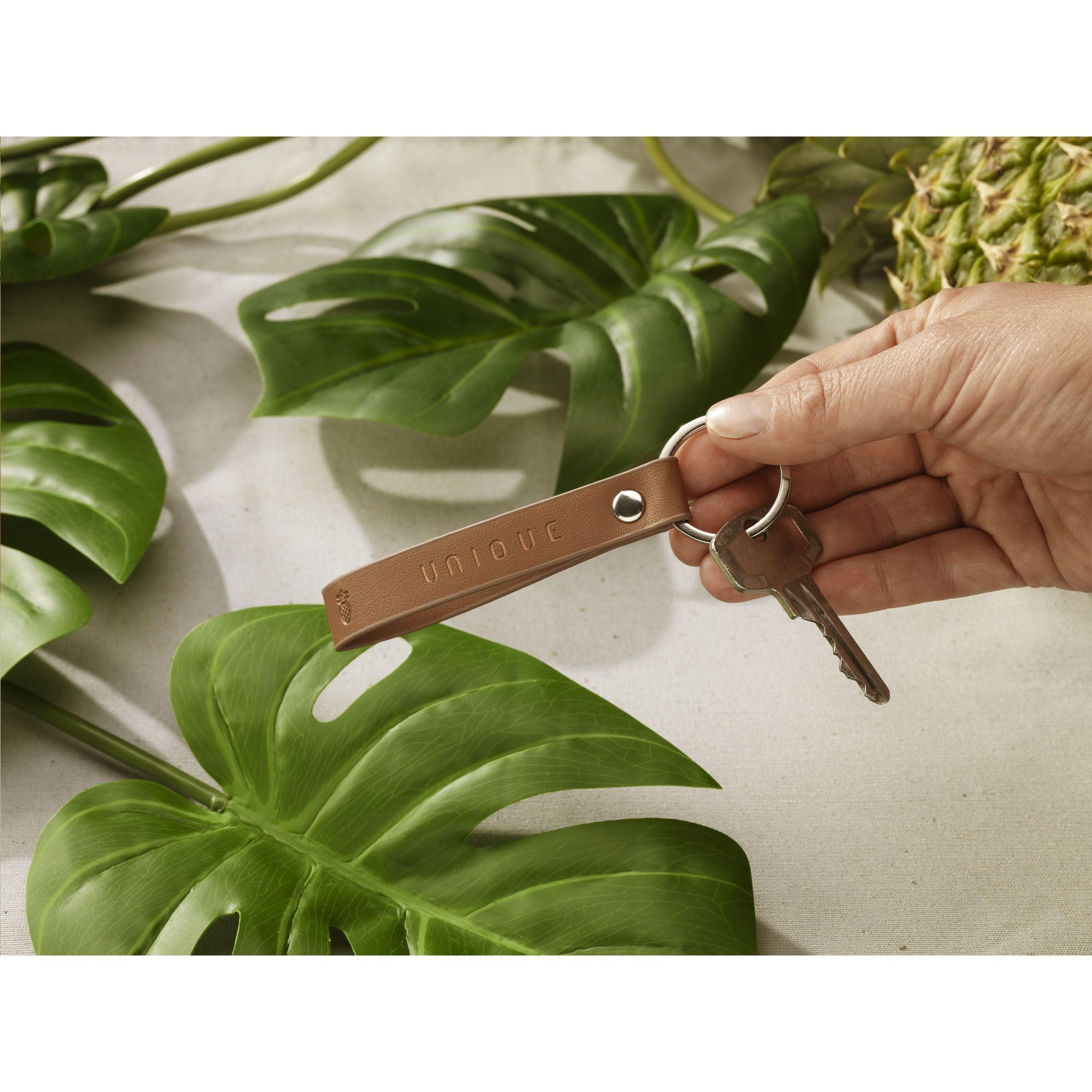 Vegan Pineapple Leather Keyring