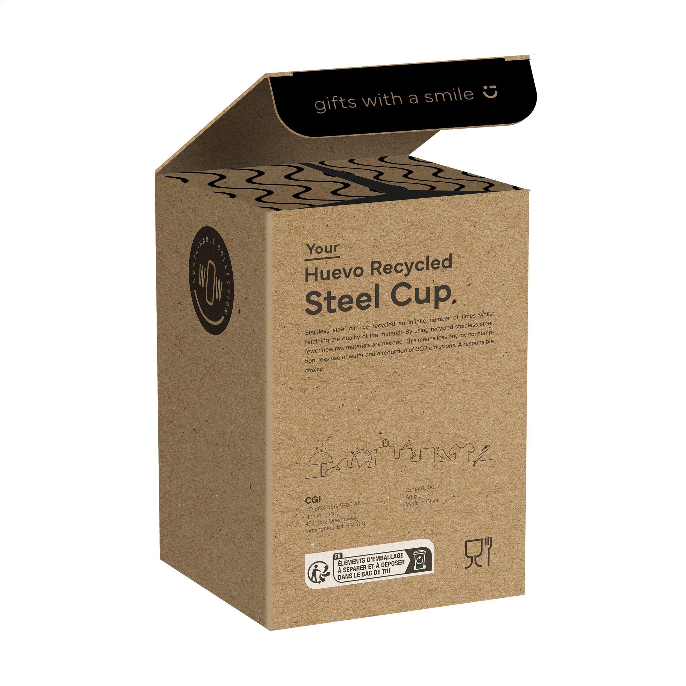 Huevo Rcs Recycled Steel Cup 350 Ml Thermo Cup