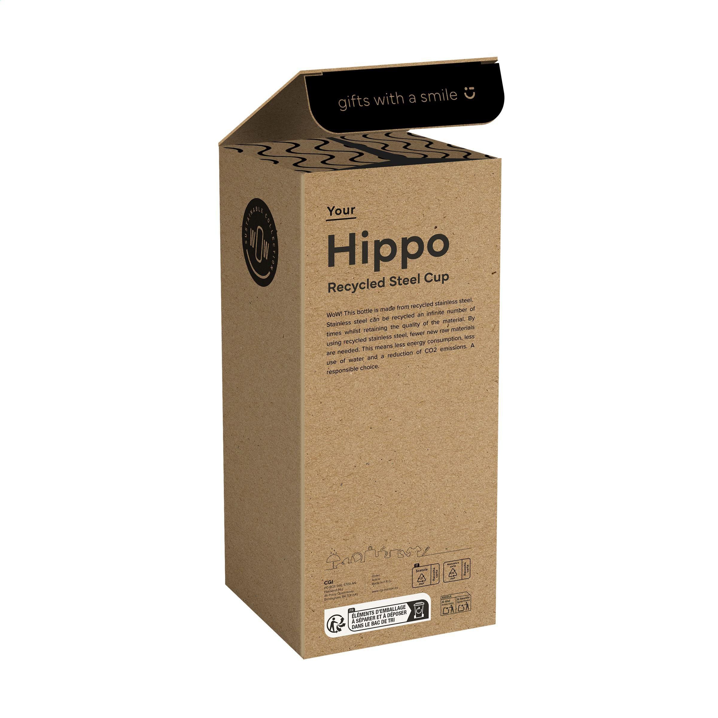 Hippo Recycled Steel Cup 900 Ml