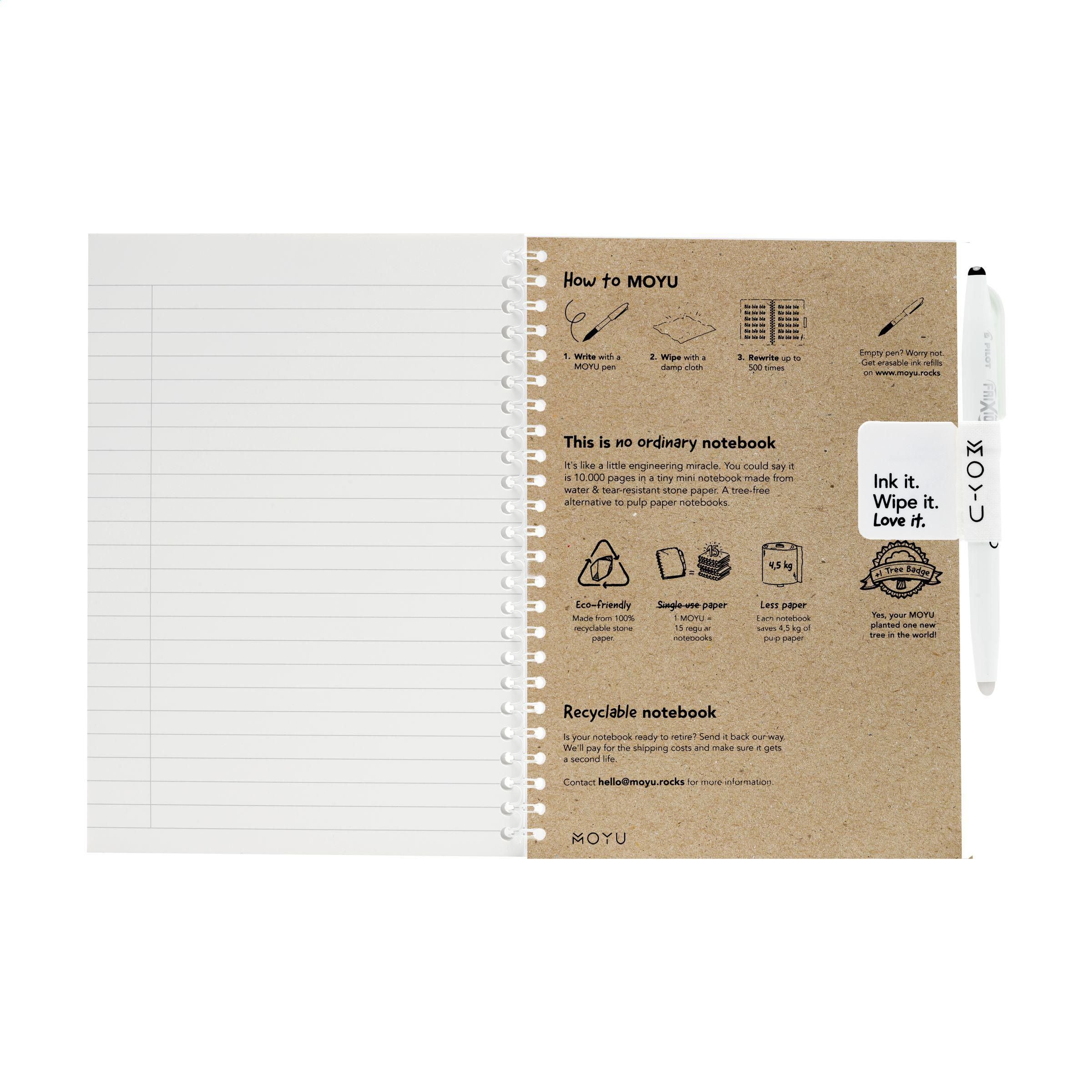 Moyu Erasable Stone Paper Notebook Craftcover 18 Pages