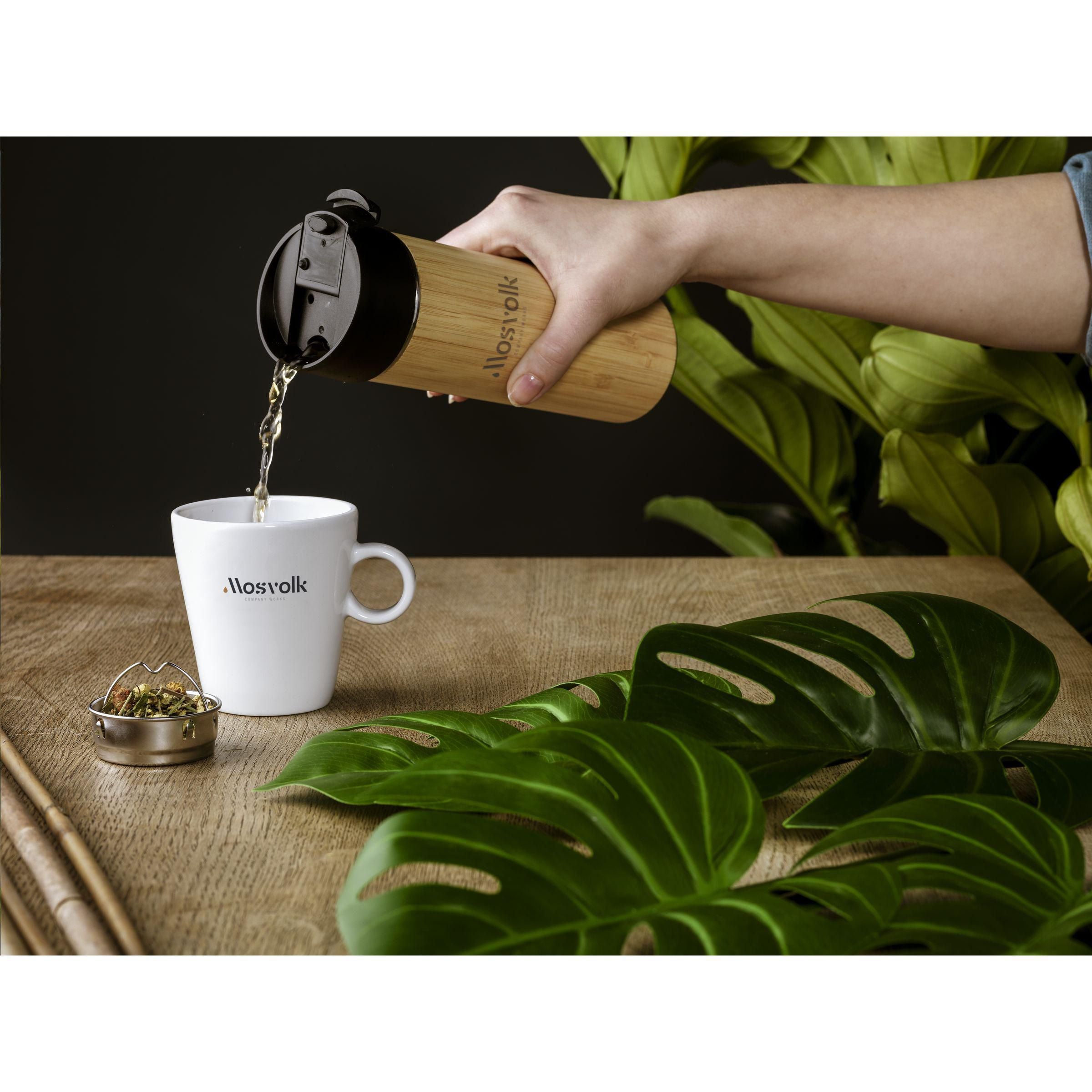 Sakura 360 Ml Bamboo Thermo Bottle/Thermo Cup
