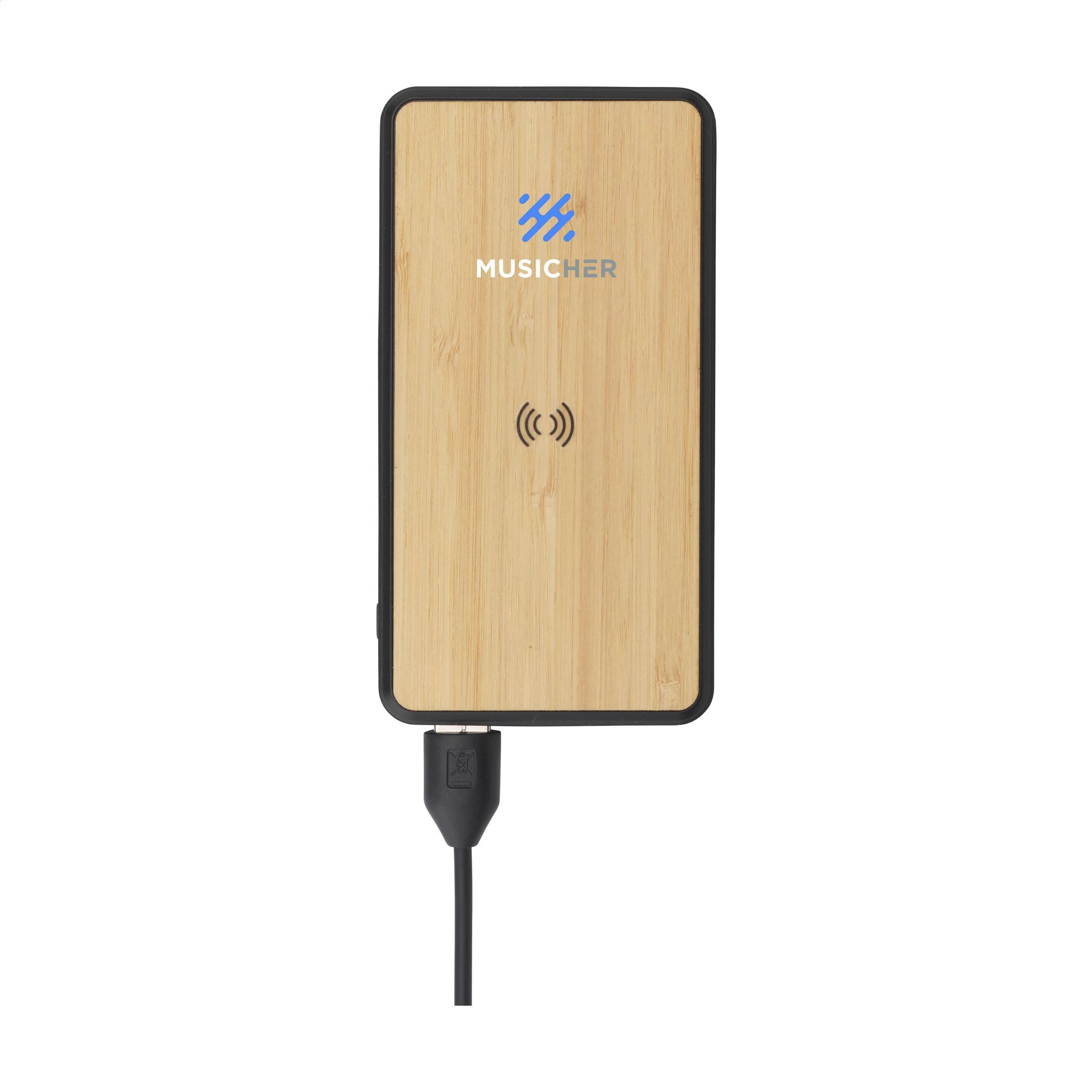 Boru Bamboo Rcs Recycled Abs Powerbank Wireless Charger