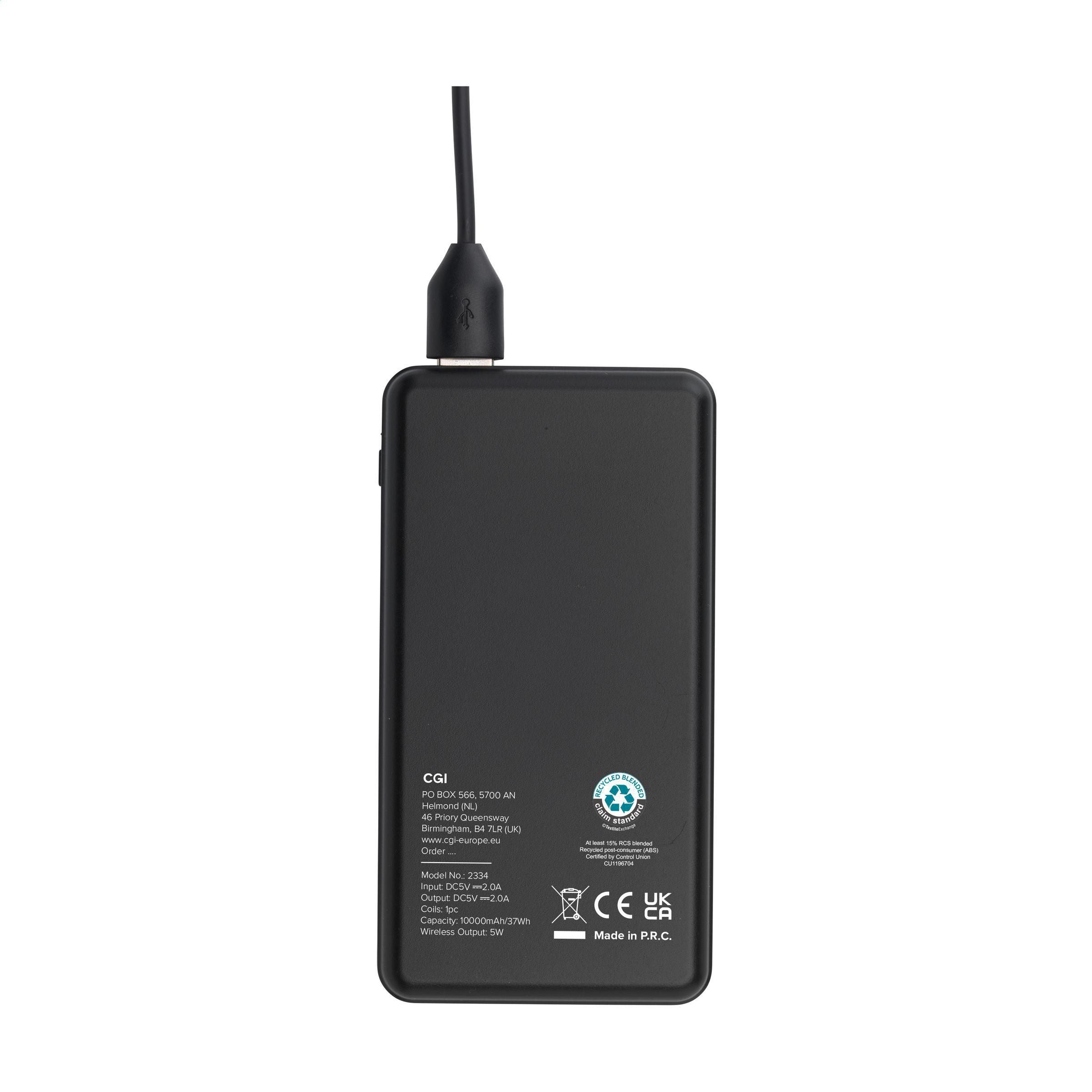 Boru Bamboo Rcs Recycled Abs Powerbank Wireless Charger