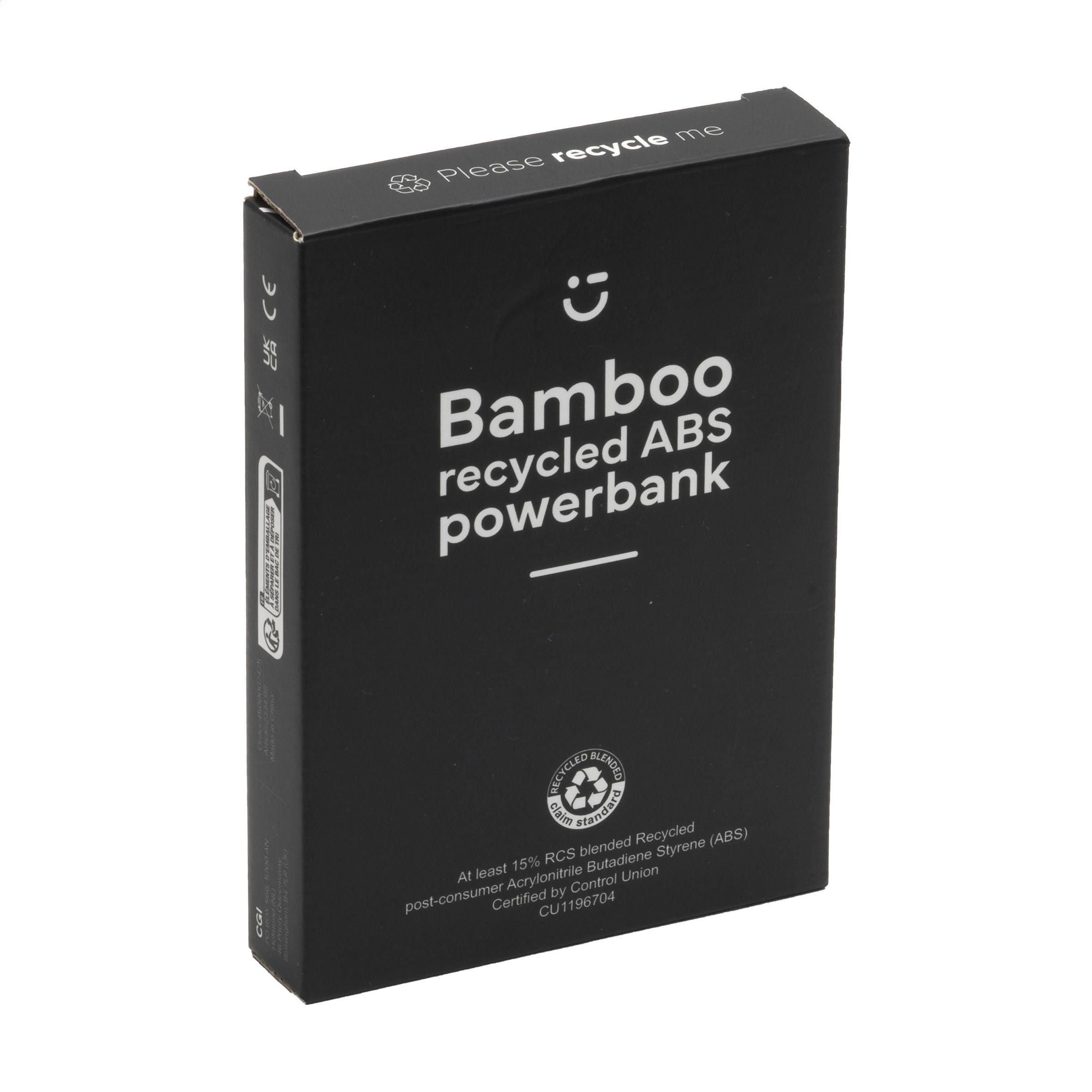 Boru Bamboo Rcs Recycled Abs Powerbank Wireless Charger