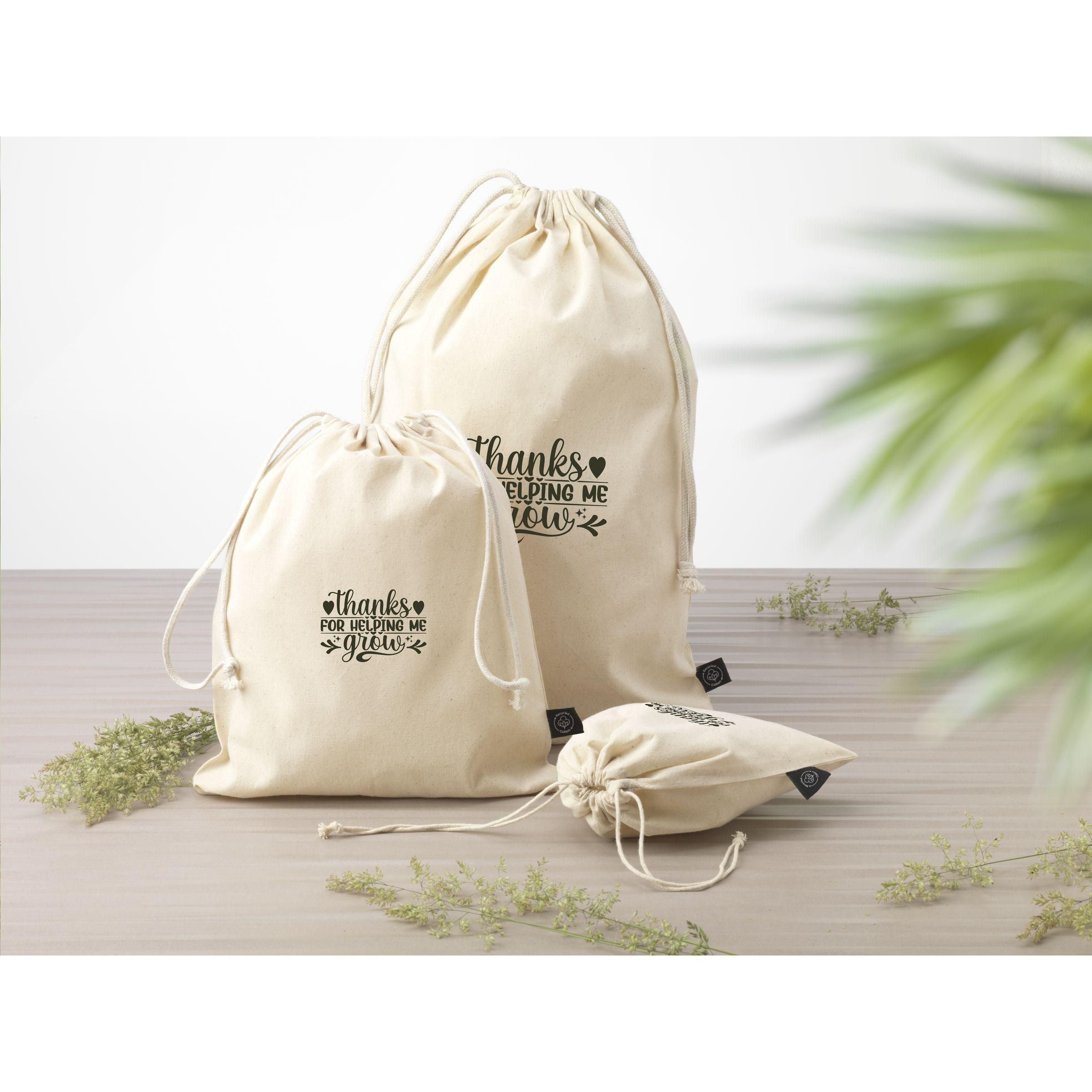 Gift Pouch Natural Grs Recycled Cotton (150 G/M²) L