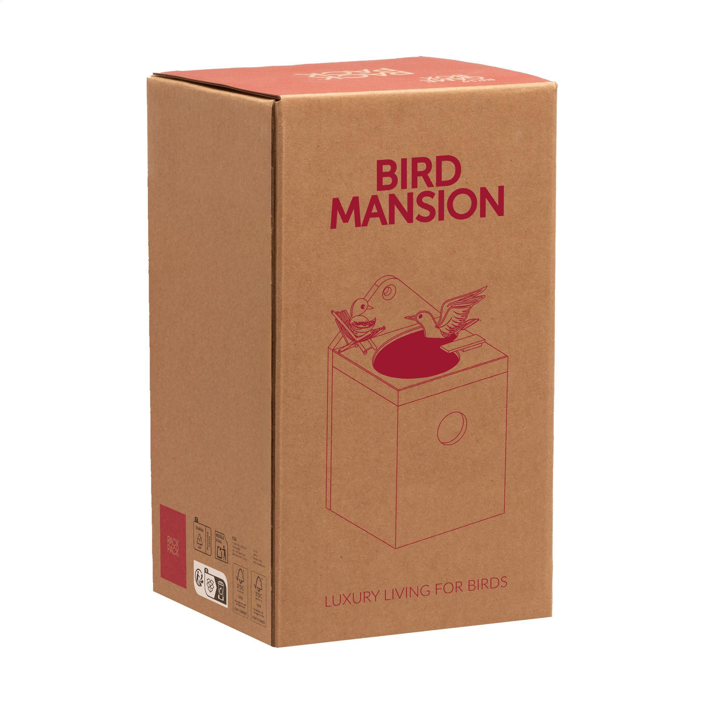 Rackpack Bird Mansion Birdhouse