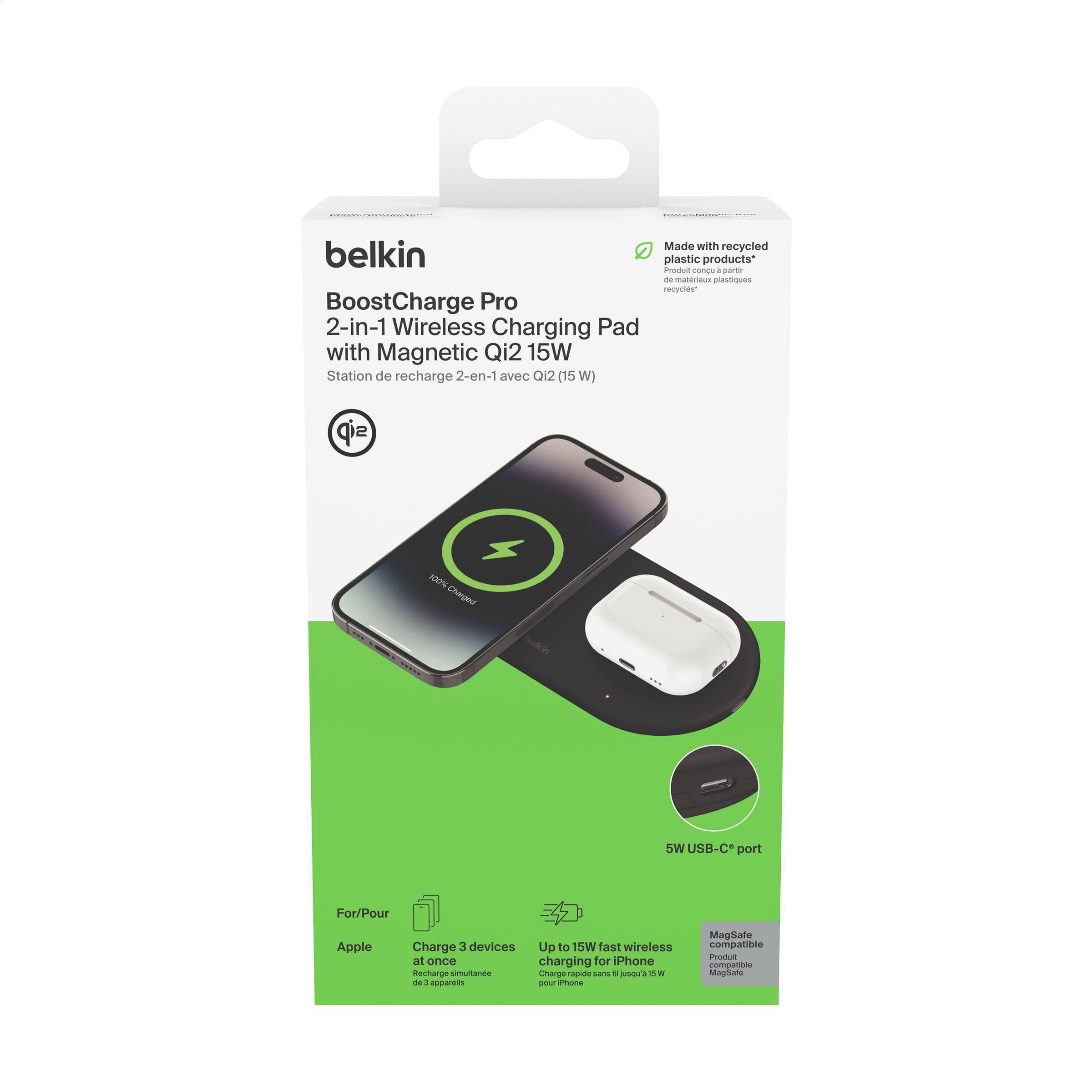 Belkin Boostcharge Pro 2-In-1 Pad Eu