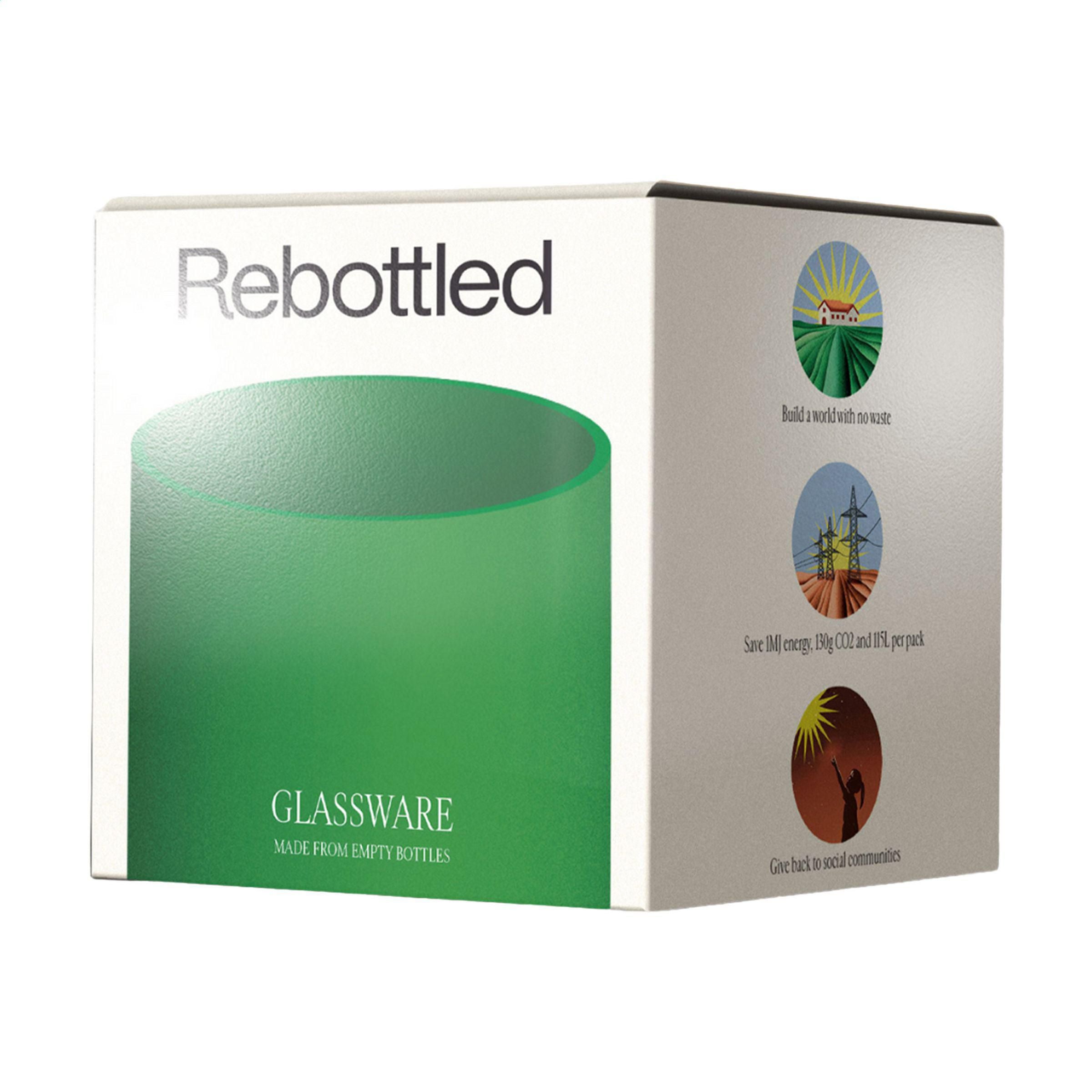 Rebottled® Short Tumbler 250 Ml Drinking Glasses