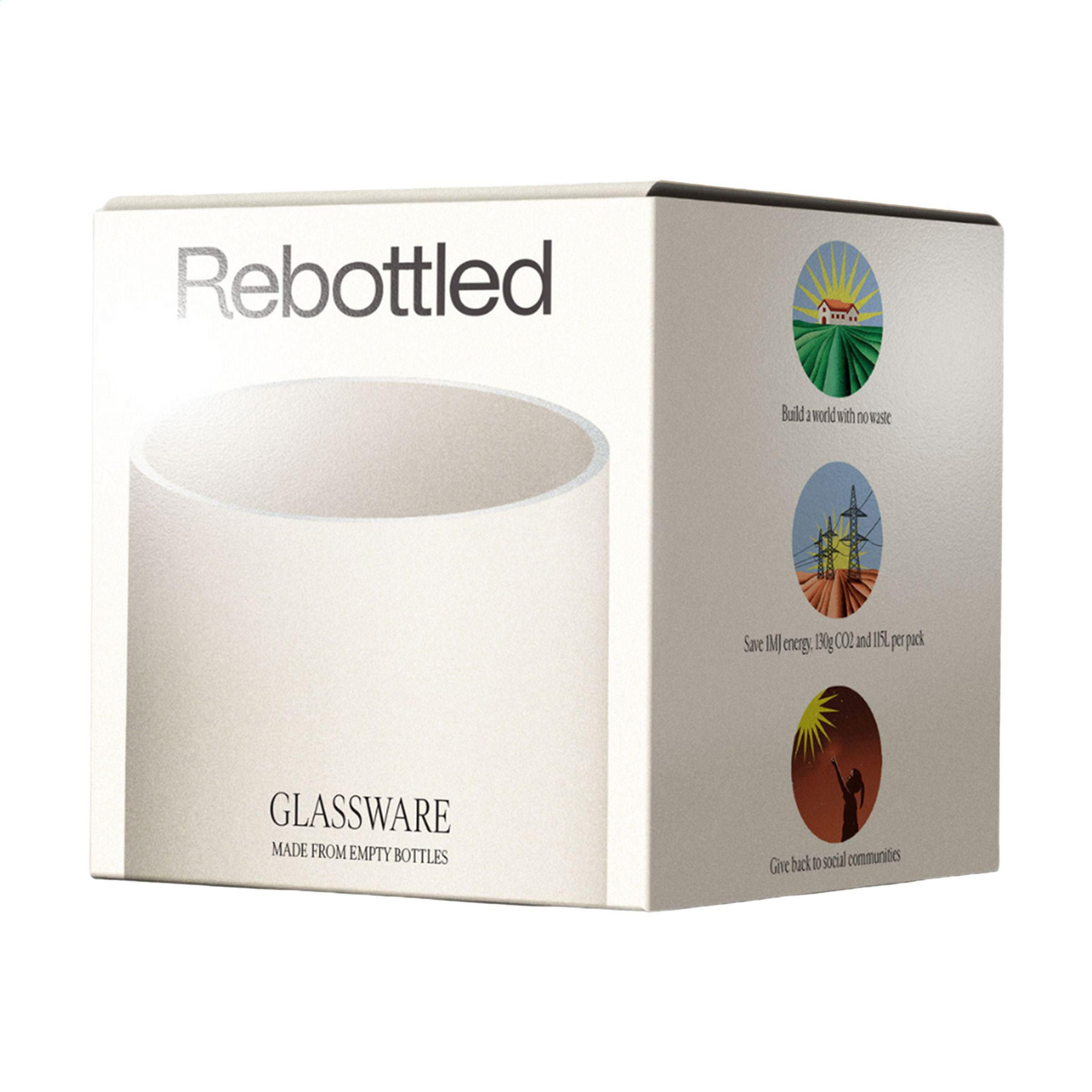 Rebottled® Short Tumbler 250 Ml Drinking Glasses