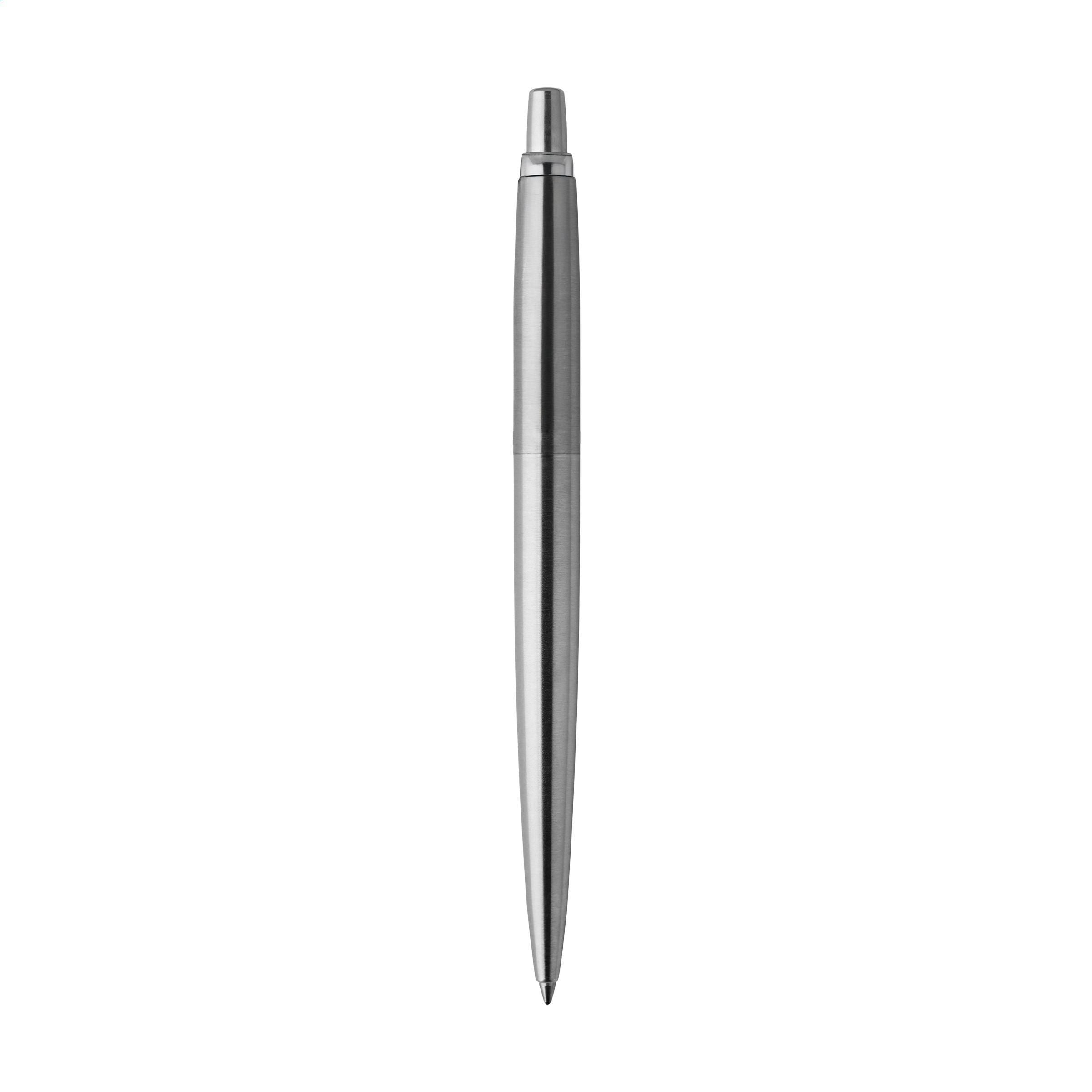 Parker Jotter Steel Ballpoint Pen - Blue Ink