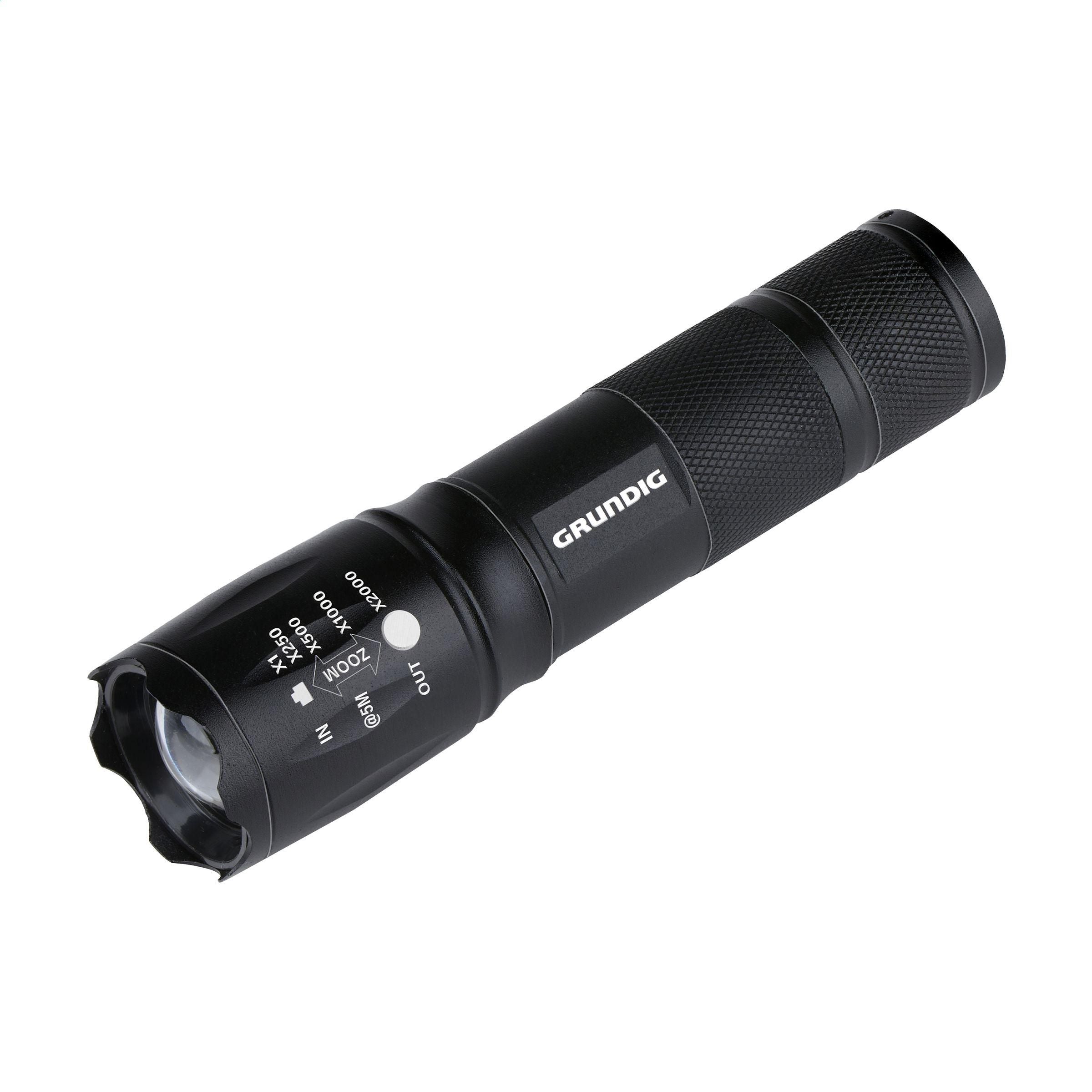Grundig 1W Led-Torch Zoom Flashlight