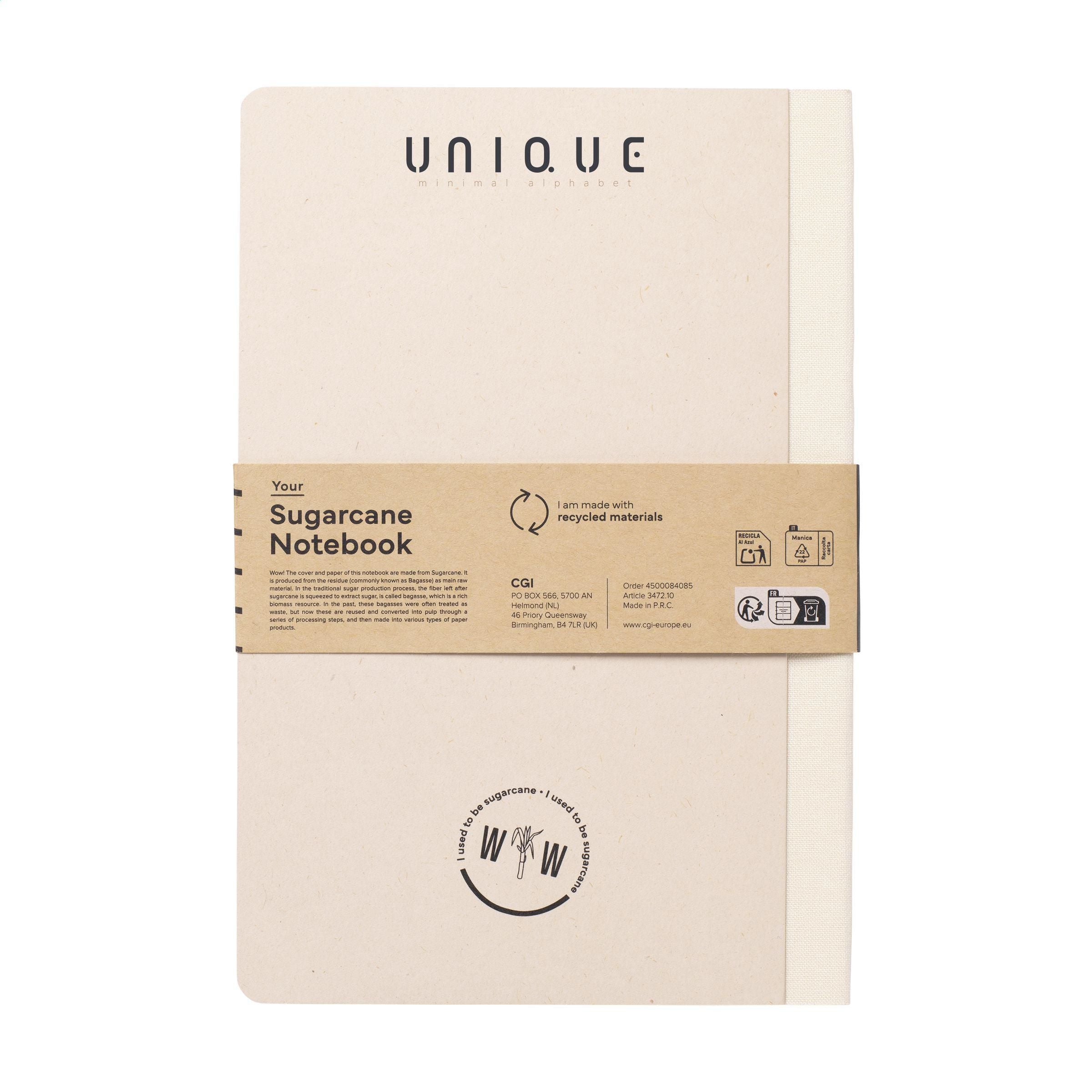 Sugarcane Paper Notebook A5