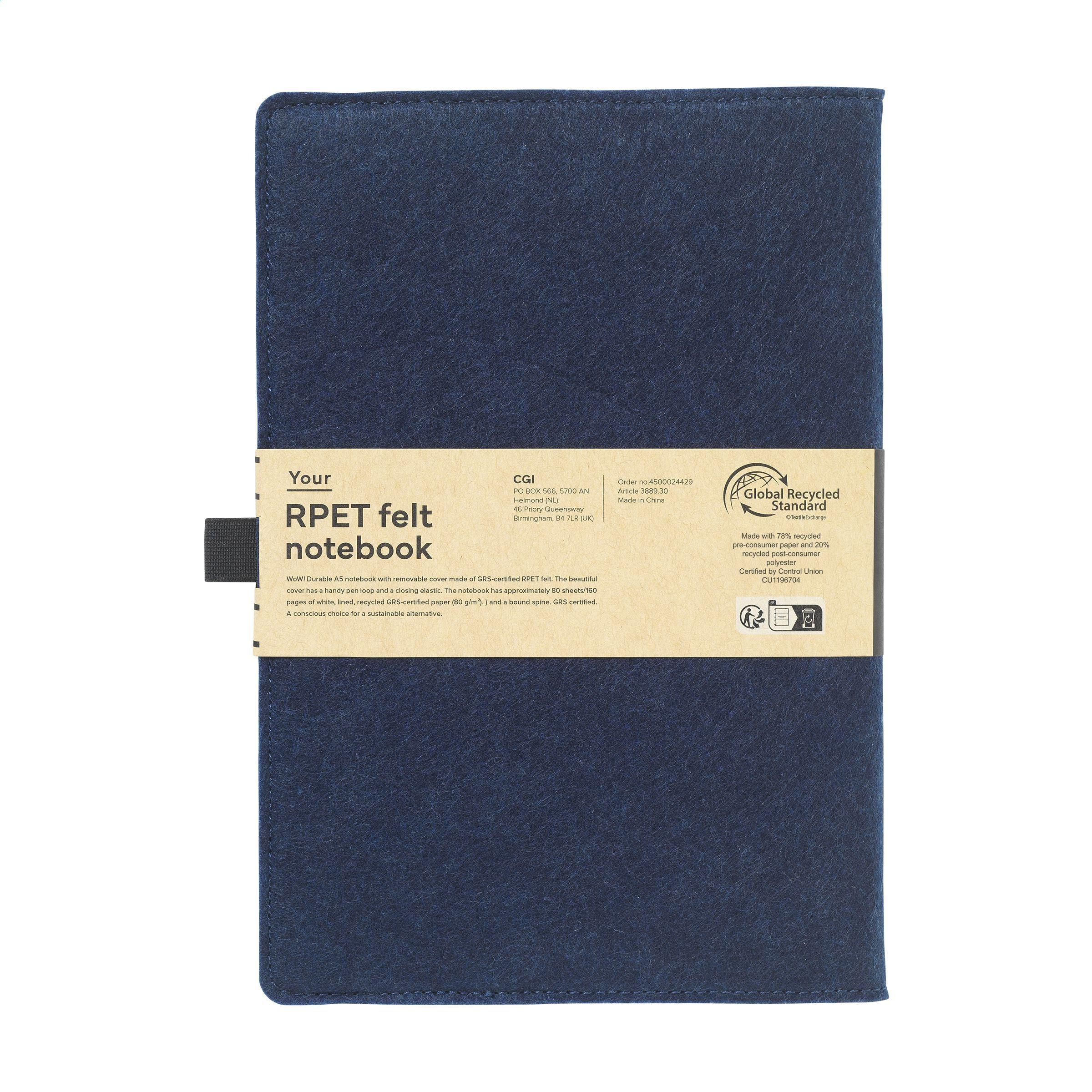Felty Grs Rpet Paper Notebook A5